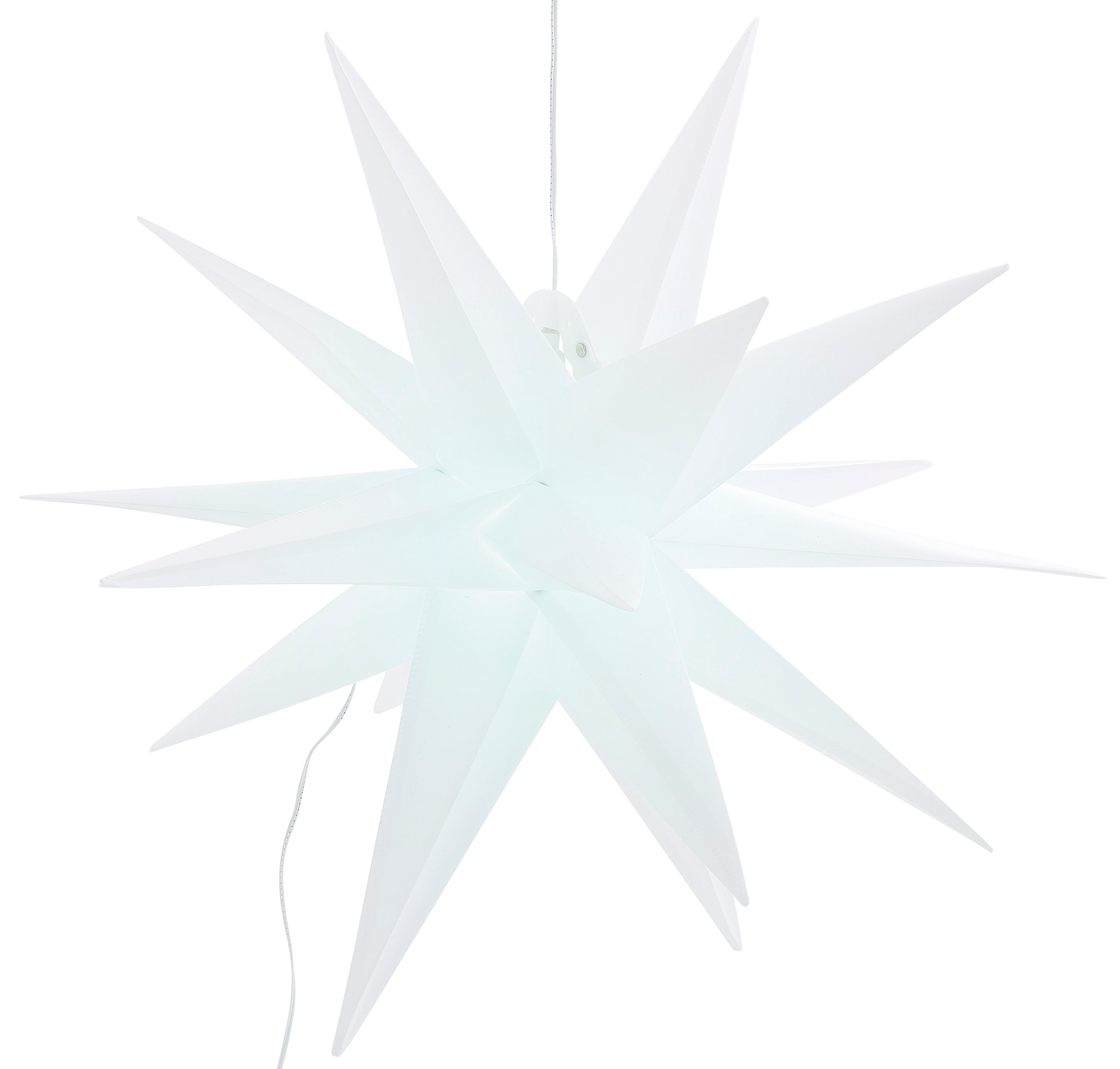 BONETTI LED Stern »Weihnachtsstern, 3D Nordlicht«, Ø 57 cm, mit 6-Stunden-Timer und Farbwechsler, Weihnachtsdeko aussen