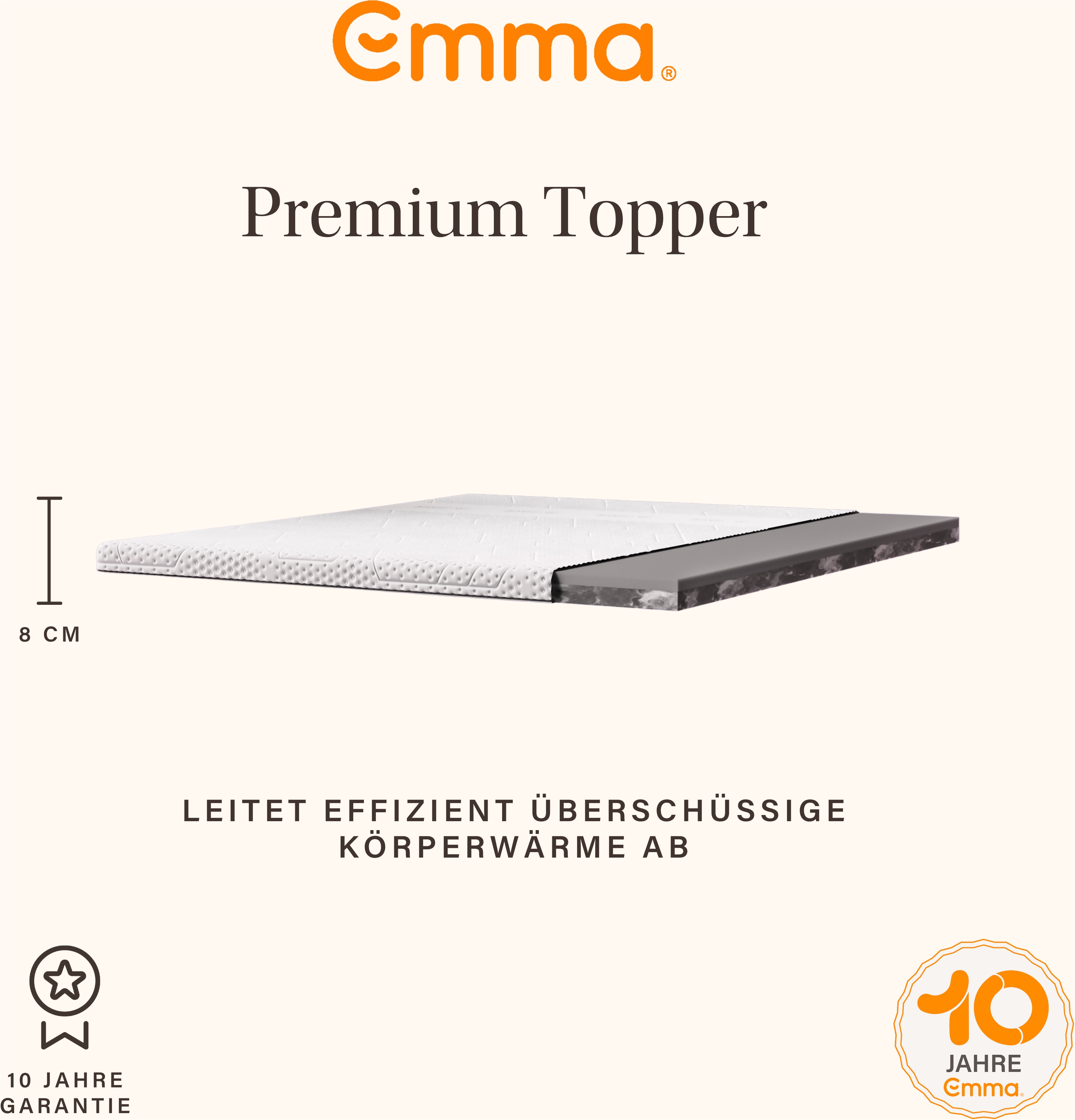 Thumbnail - Emma Topper "Emma Premium" Wendbarer Topper, ab 6x90x200cm und weiteren Größen