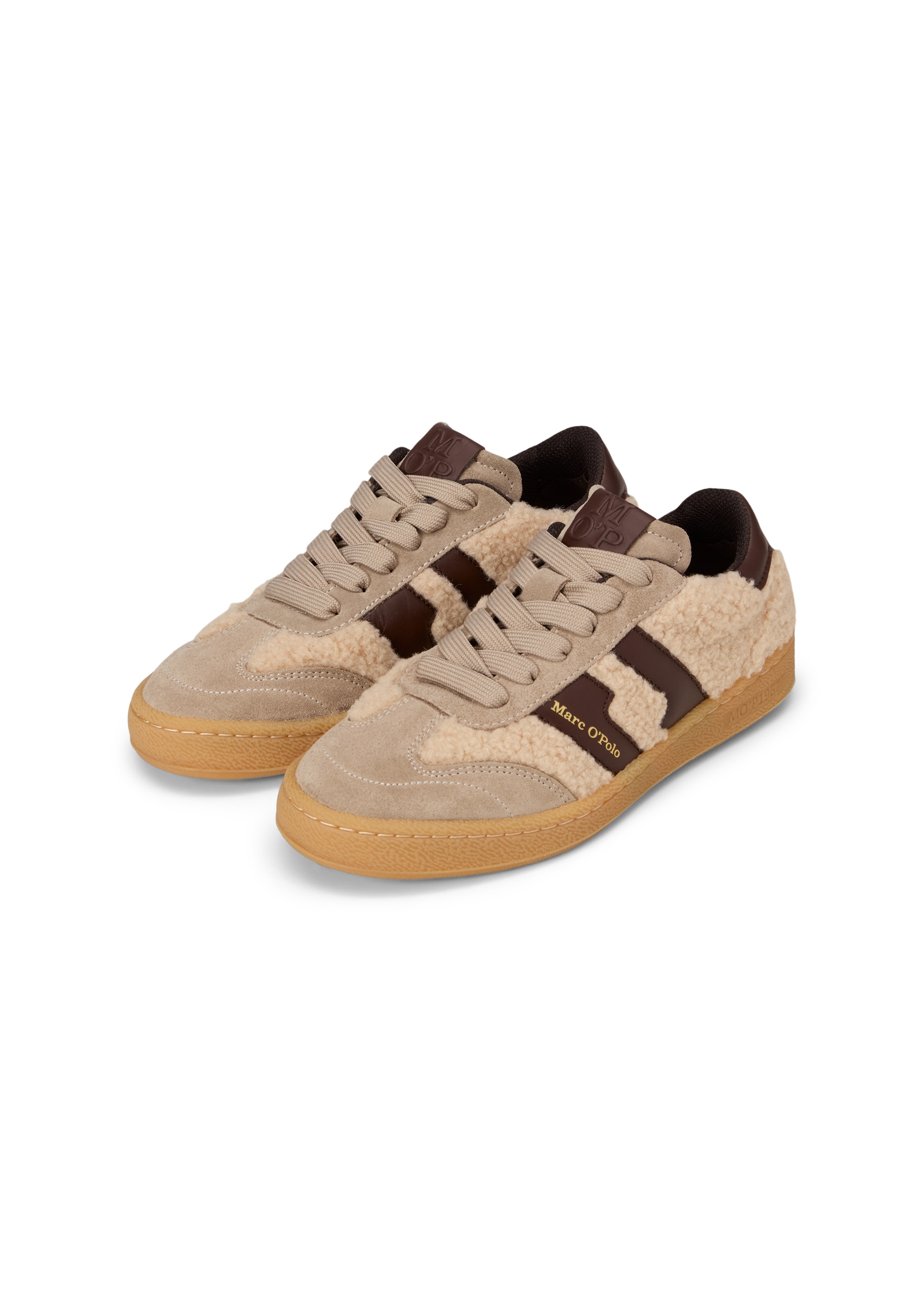 Marc O'Polo Sneaker »Model Court W 5«  Retro-Sneaker, Halbschuh, Schnürschuh mit Kontraststreifen