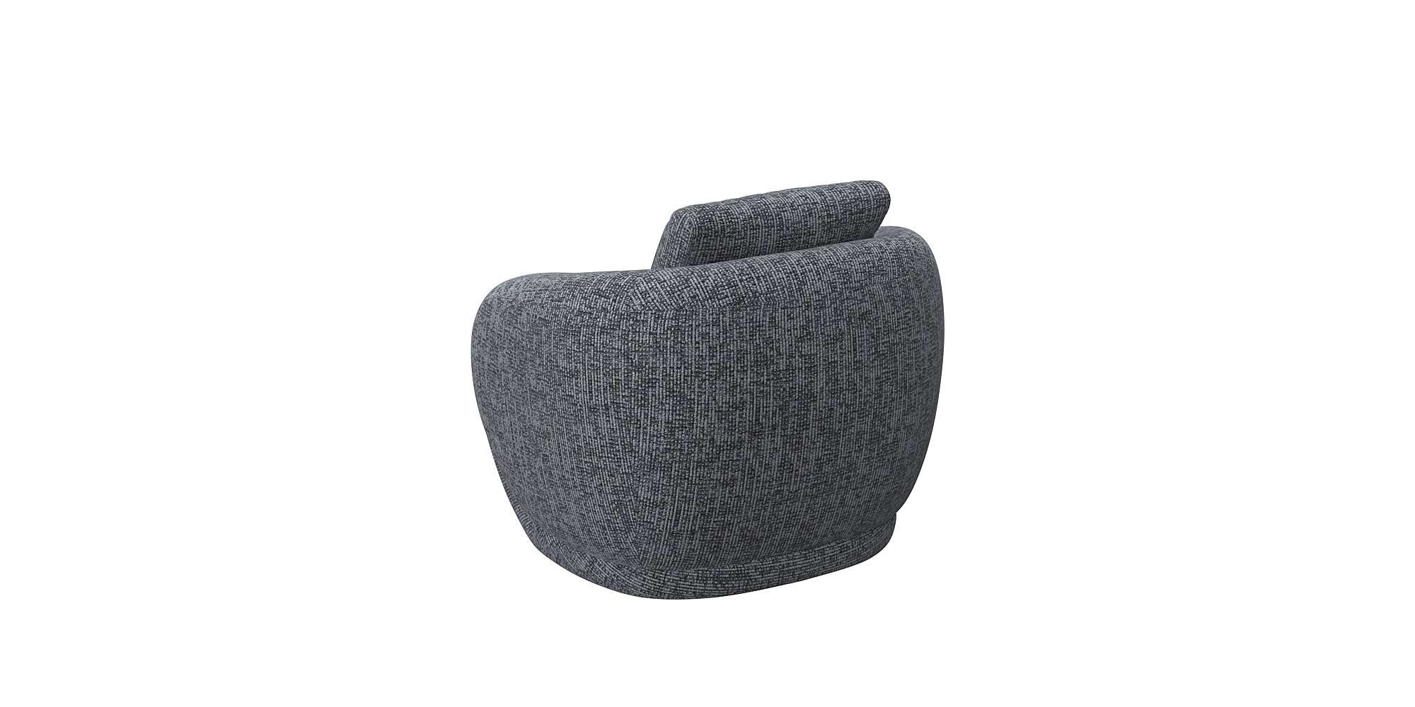 FLEXLUX Sessel »Torino, rund, drehbar, Einzelsofa, Polstersessel,«, Modernes, organisches Sessel-Design, Kaltschaum, Wellenunterfederung