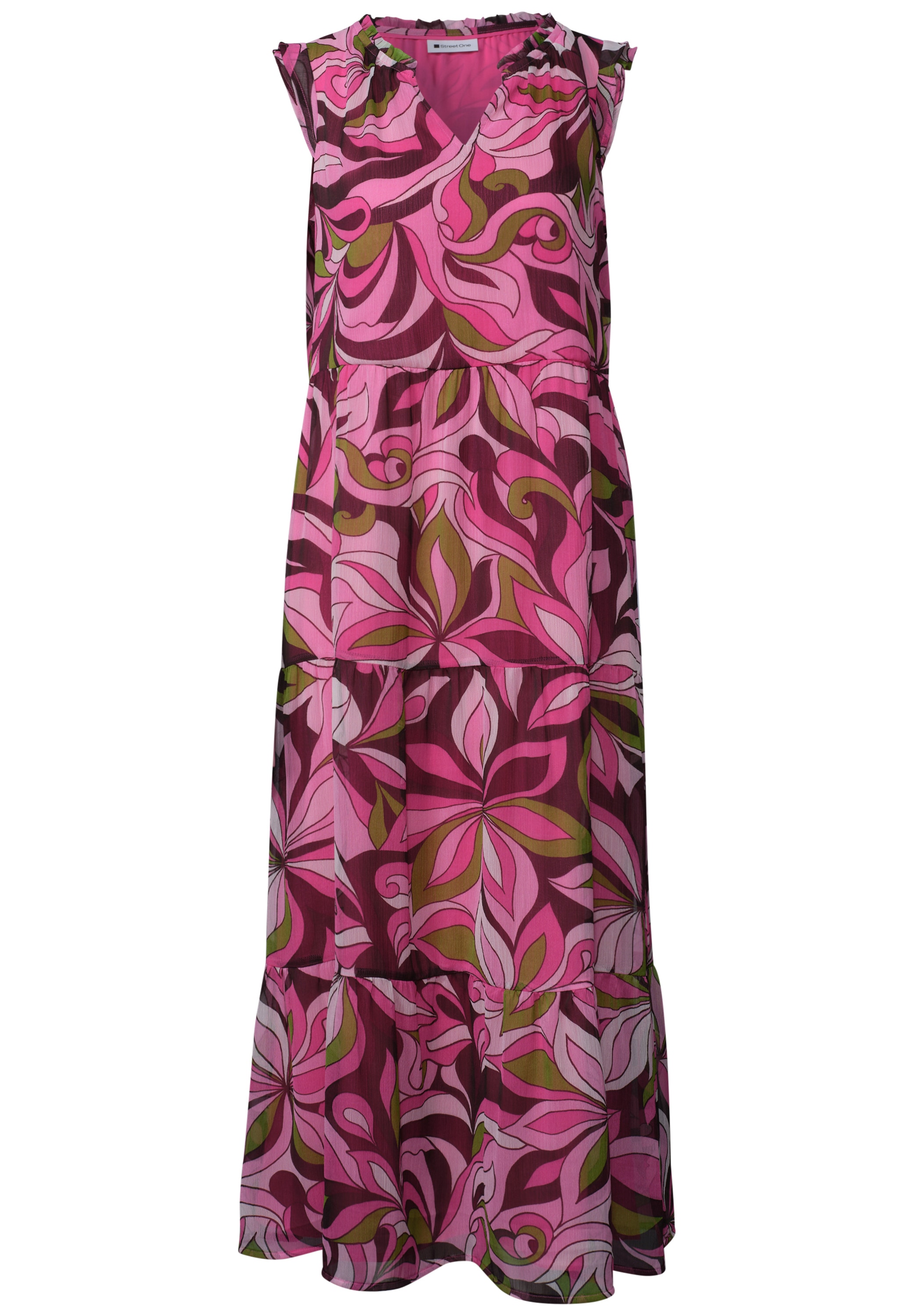 STREET ONE Maxikleid Ohne Taschen mit Print