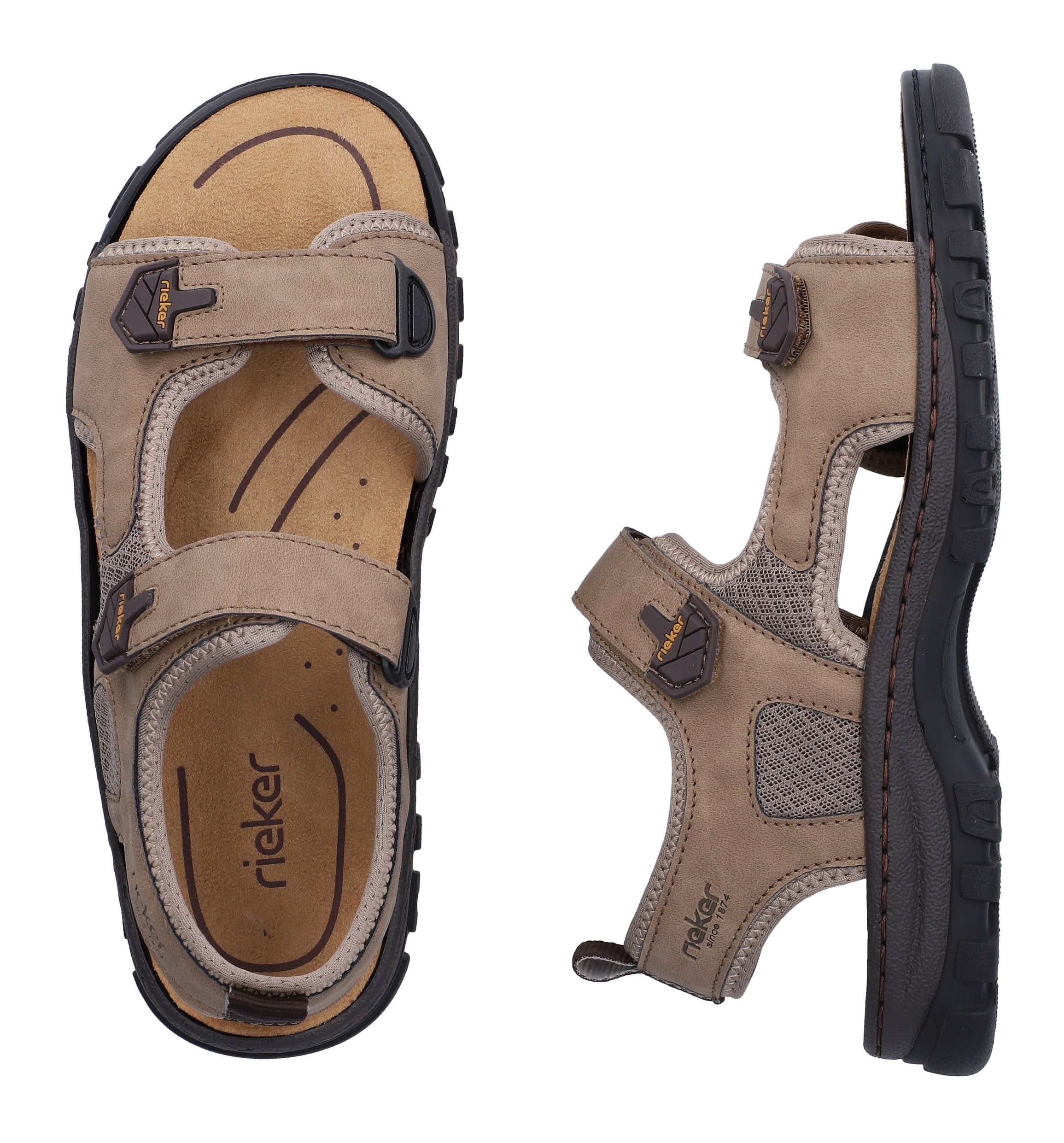 Rieker Sandale  Trekkingsandale, Outdoorsandale, Sommerschuh mit Klettriemchen