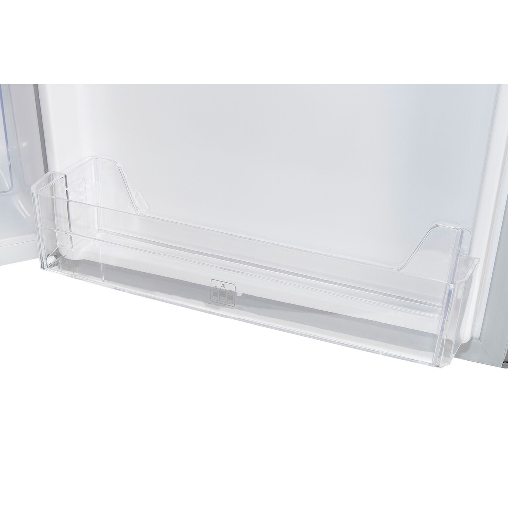 exquisit Kühlschrank, KS15-V-040D inoxlook, 85,5 cm hoch, 54,5 cm breit
