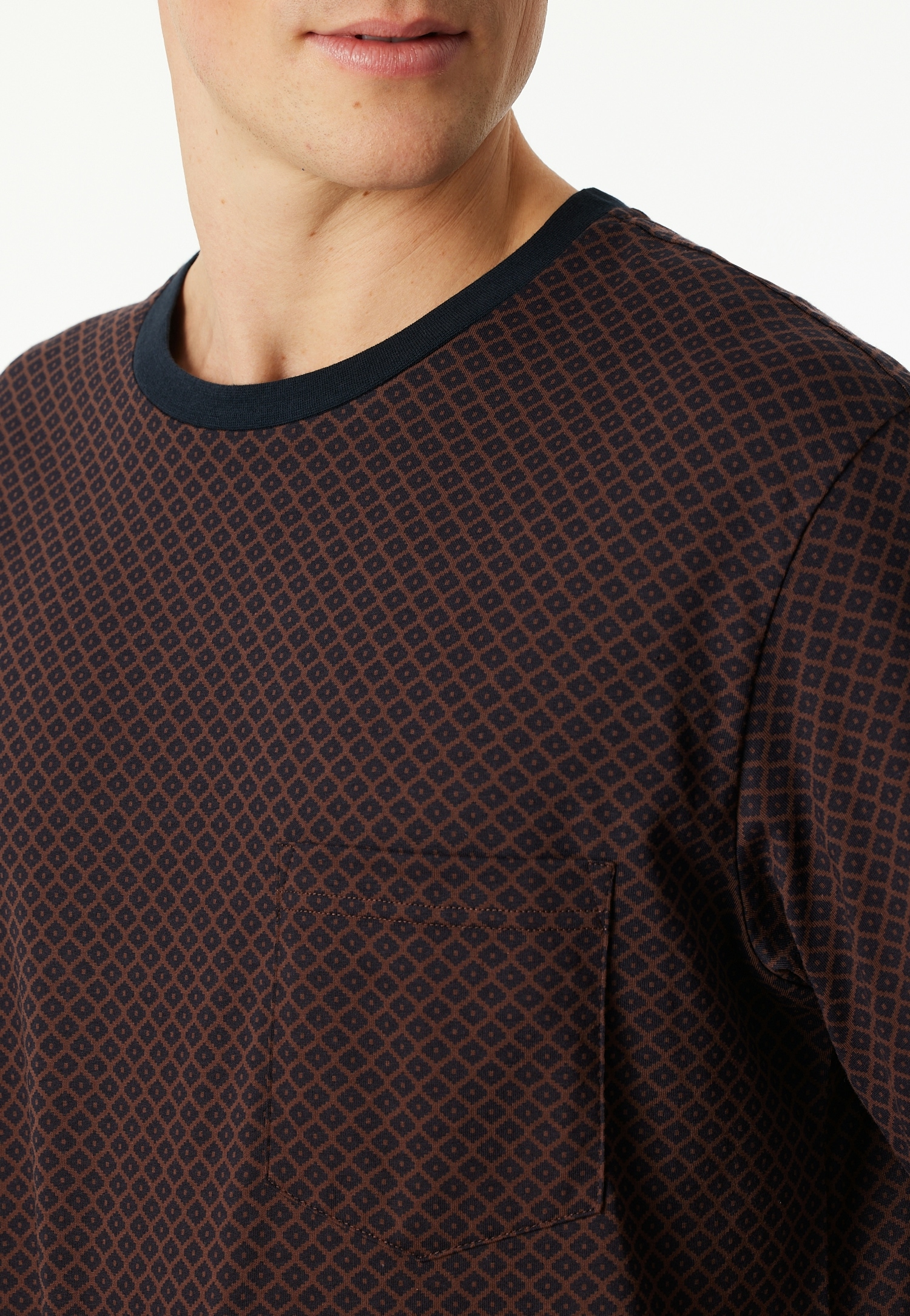 Schiesser Schlafanzug »Comfort Essentials« 2 tlg. mit angenehmen Bündchen