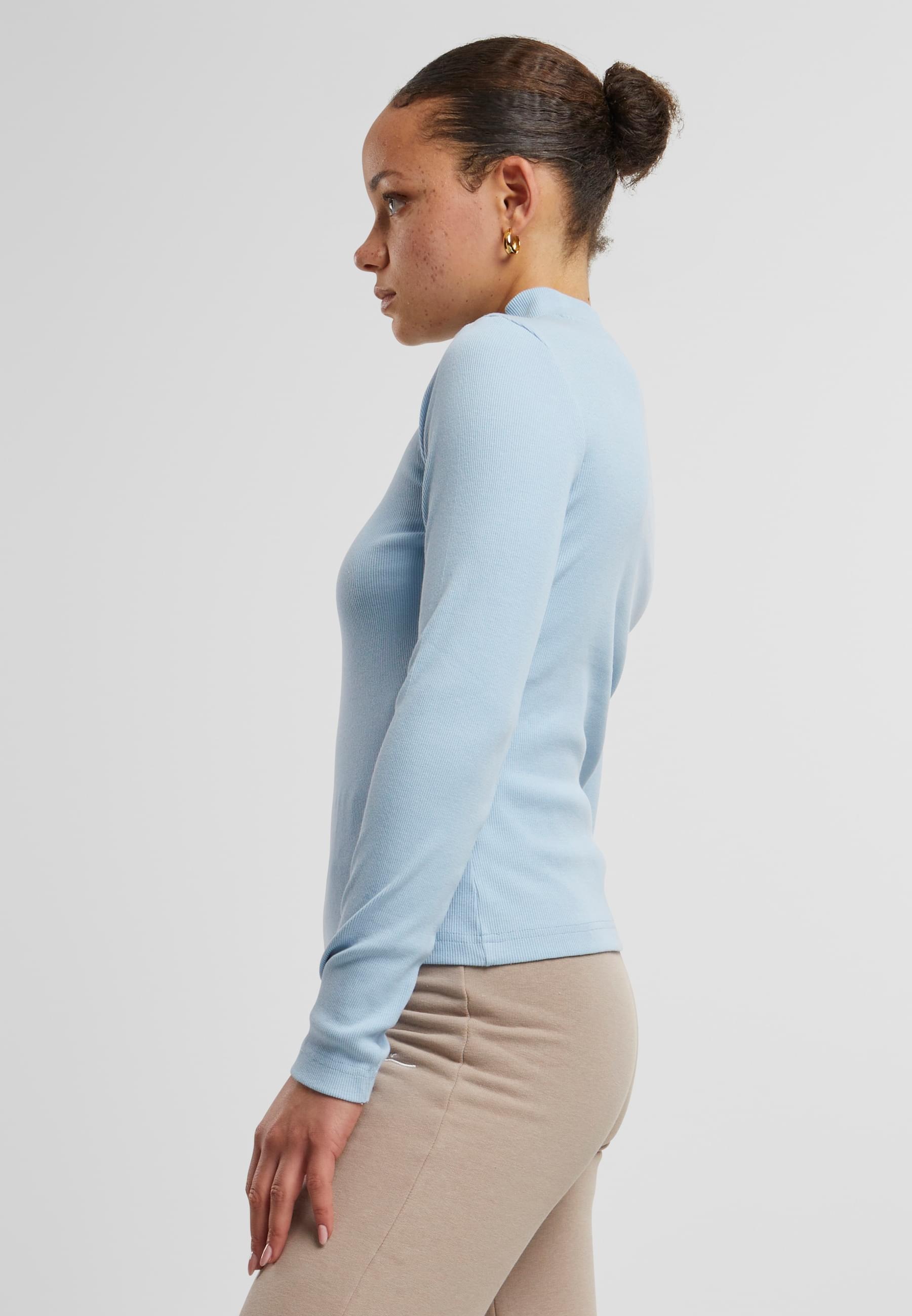 Karl Kani Longsleeve »Karl Kani Damen KW213-063-1 Small Signature Rip Turtle Neck«, (1 tlg.)