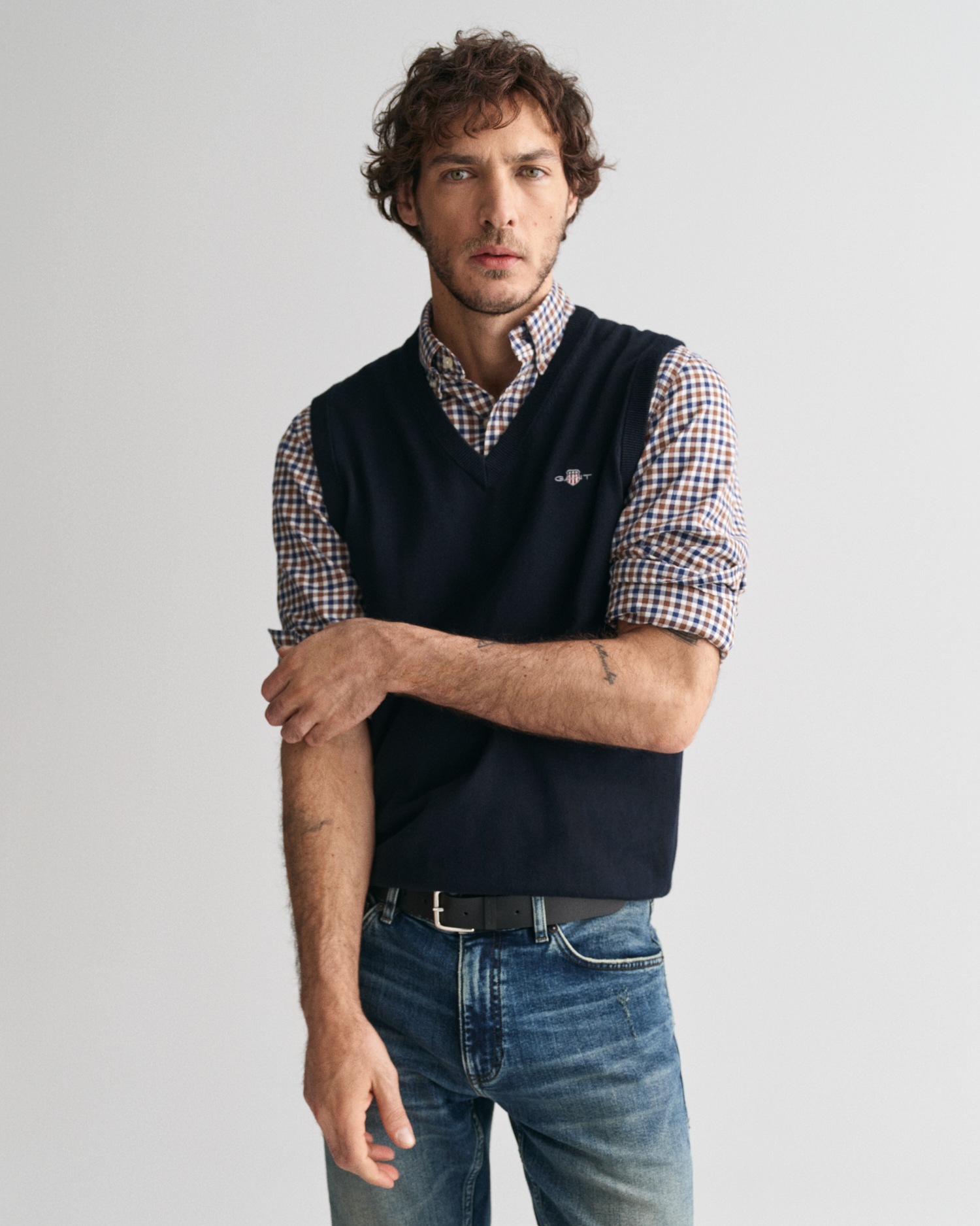 Gant Pullunder "CLASSIC COTTON SLIPOVER", Premium Pullunder aus weicher 100 günstig online kaufen