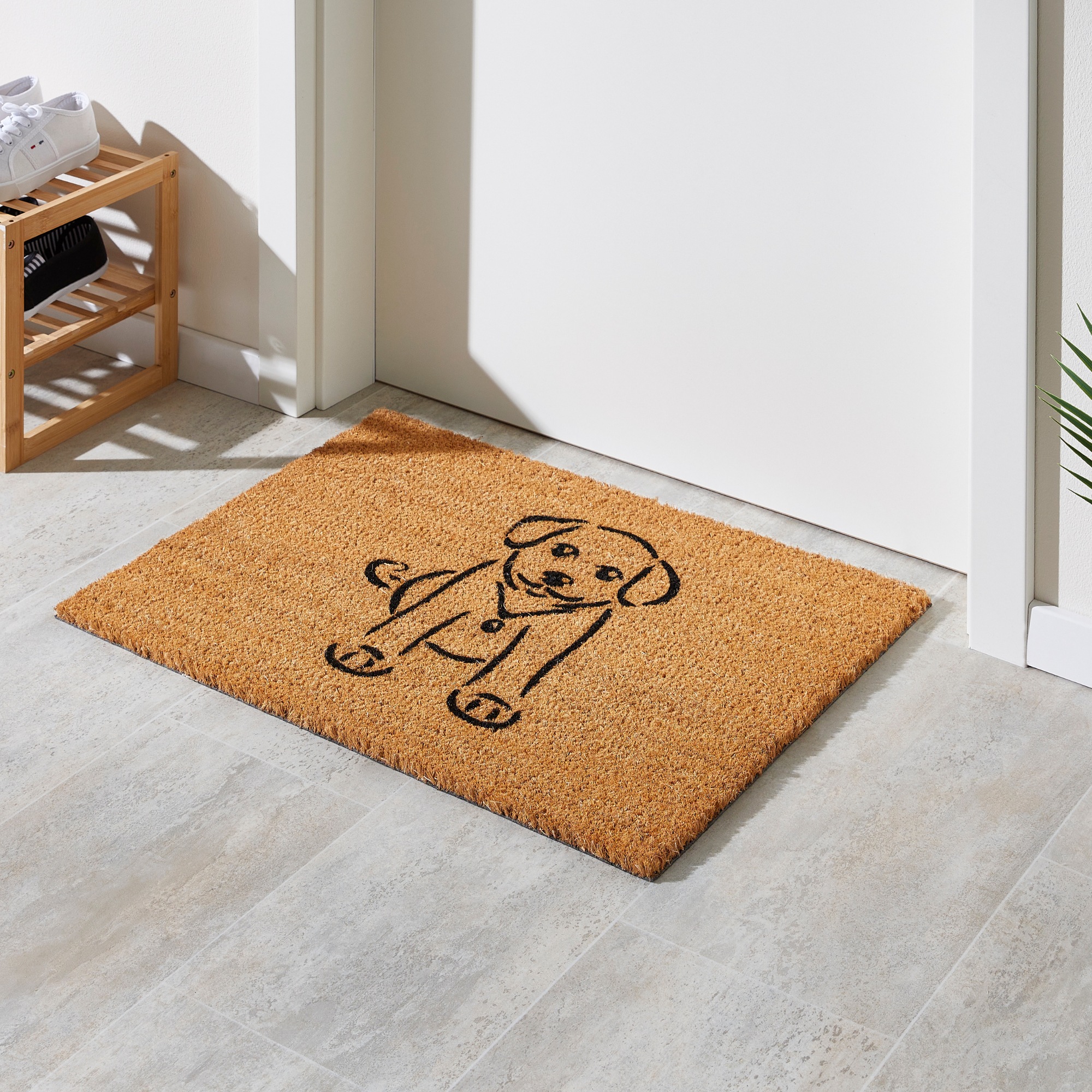 Andiamo Fußmatte »Kokos Home Heart«, rechteckig, 15 mm Höhe, Schmutzfangmatte, Kokosmatte, mit Spruch, In- und Outdoor geeignet