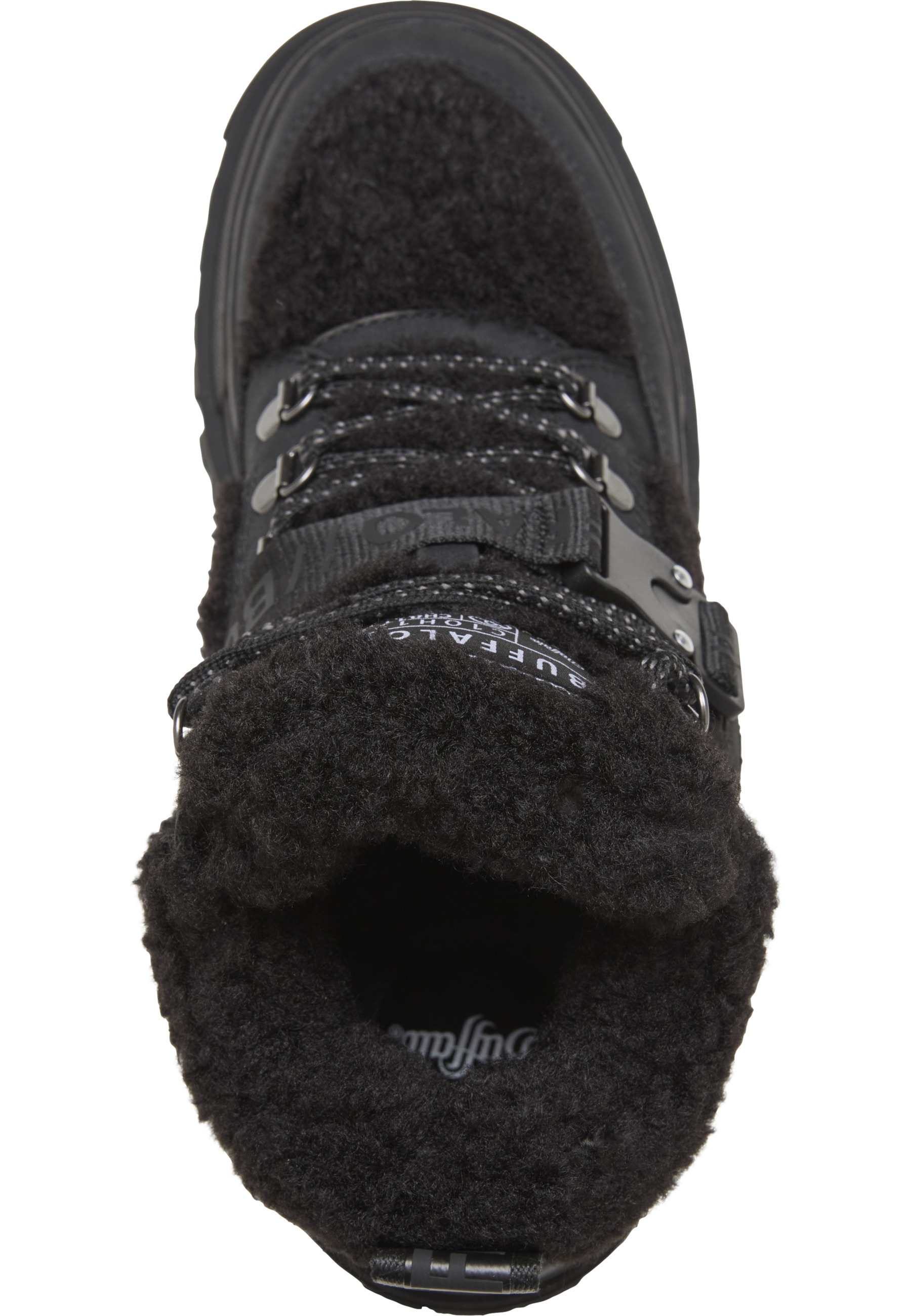Buffalo Stiefel »Buffalo ASPHA COM MID WARM - VEGAN NUBUCK/FUR - BLACK«