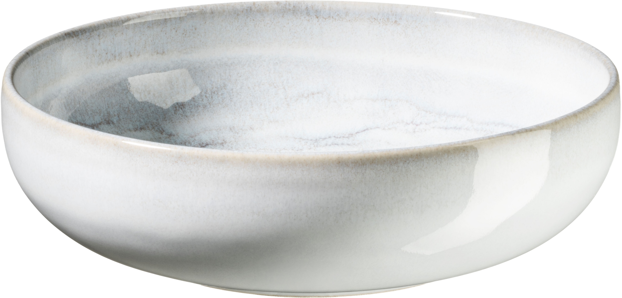 gipfelstück Müslischale »Tiefer See« 4 tlg. aus Steinzeug Scandi-Style, glänzende Reaktivglasur, jedes Stück ein Unikat