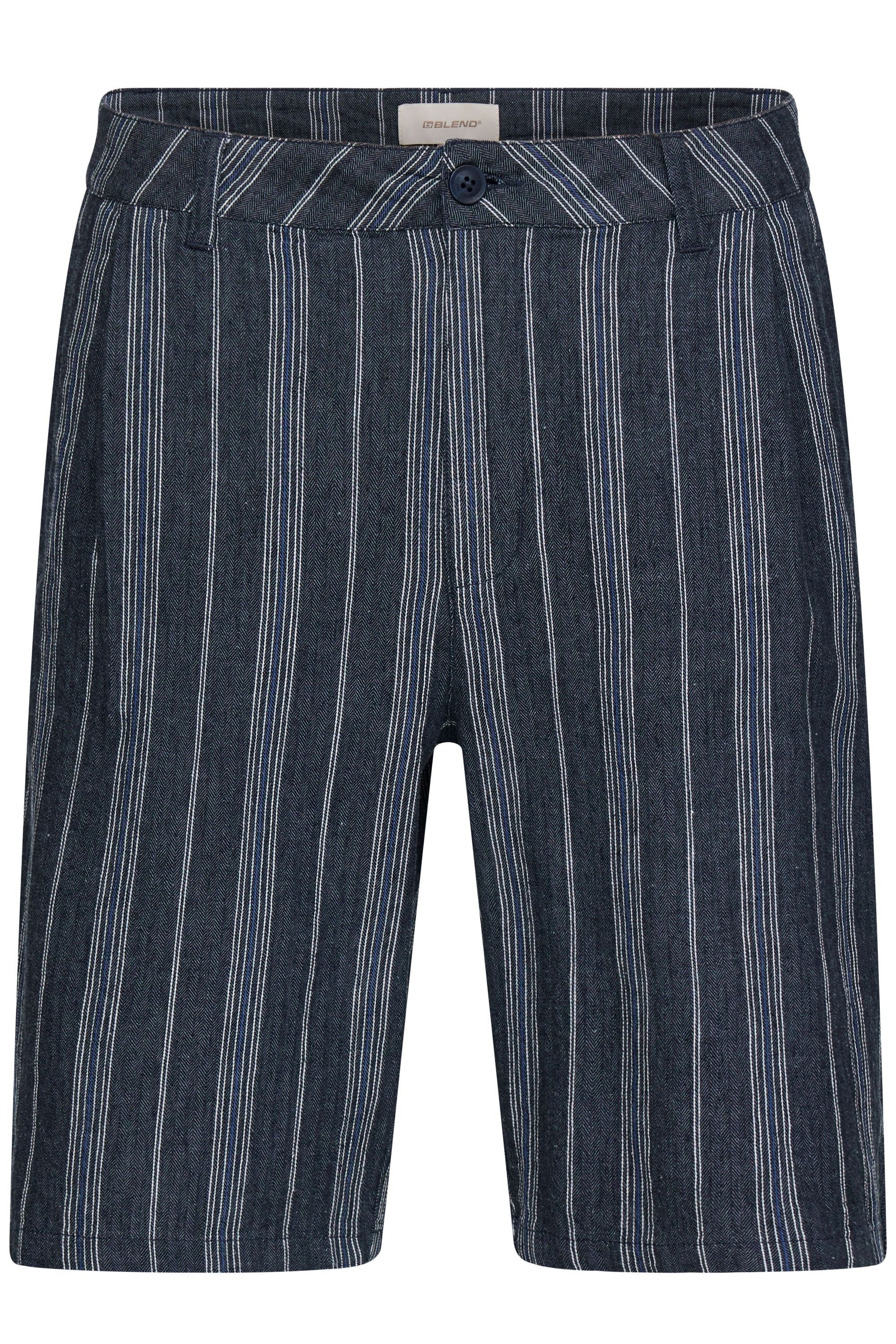 Blend Leinenhose »BHMaddox Linen Mix Striped«  Sommerliche Shorts aus Baumwoll-Leinen-Mix
