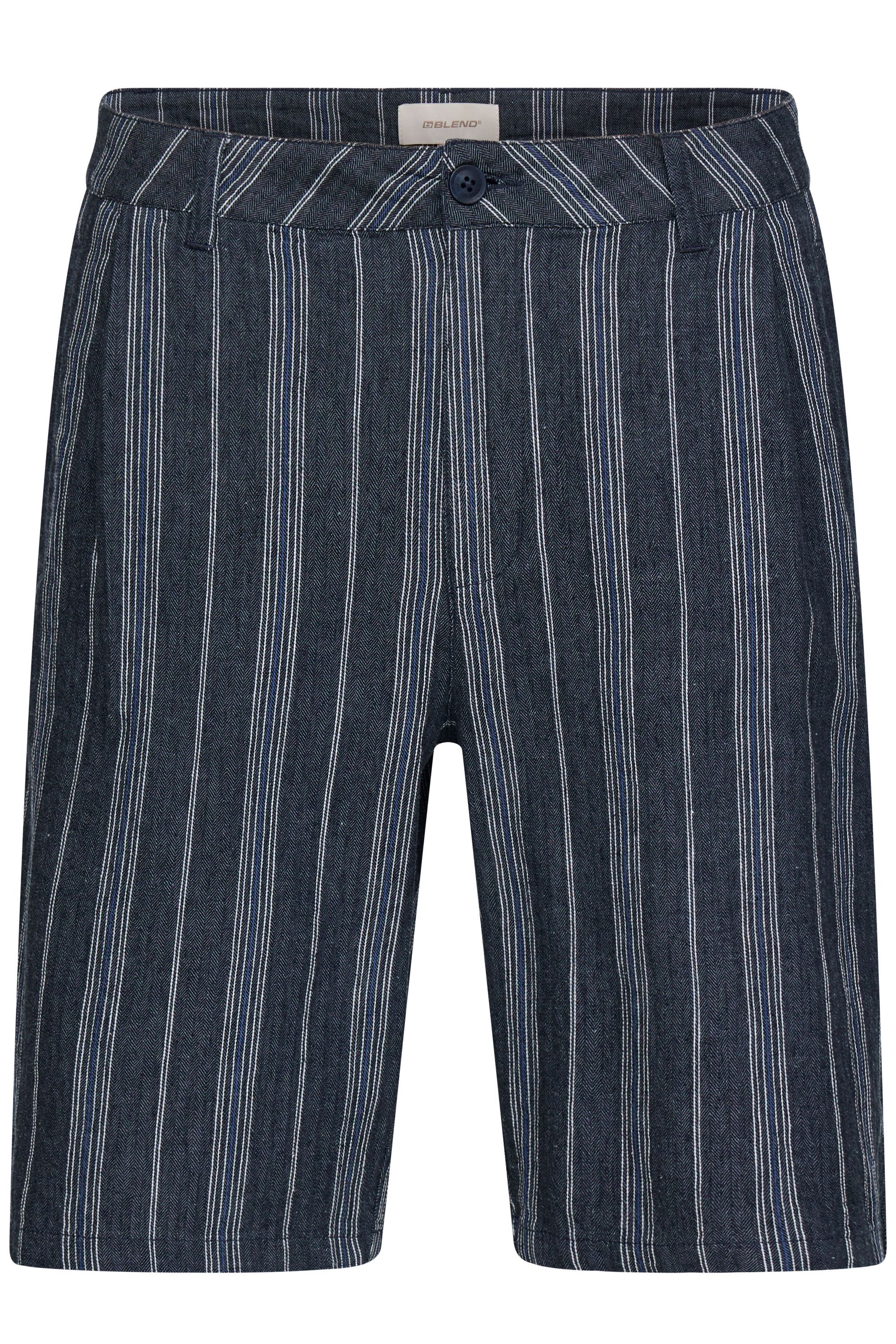 Blend Leinenhose "Leinenhose BHMaddox Linen Mix Striped"