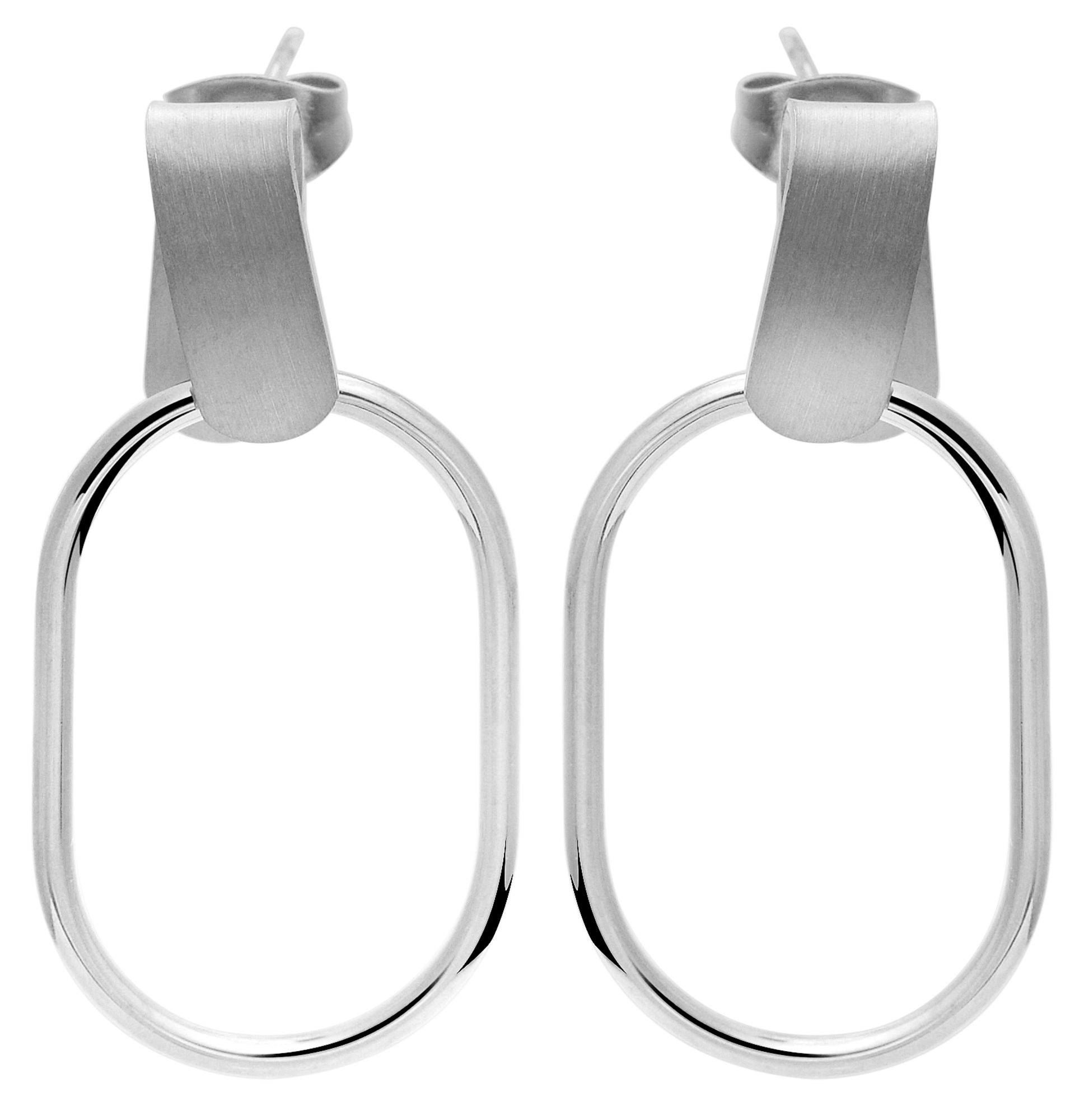 Adelia´s Paar Ohrhänger "Damen Ohrringe – Ohrstecker aus Edelstahl" Eine sc günstig online kaufen