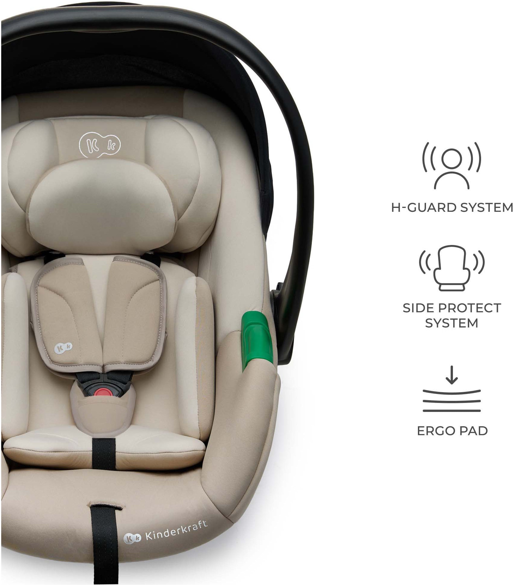 Kinderkraft Babyschale »MINK PRO2 iSize« Klasse 0+ (bis 13 kg)