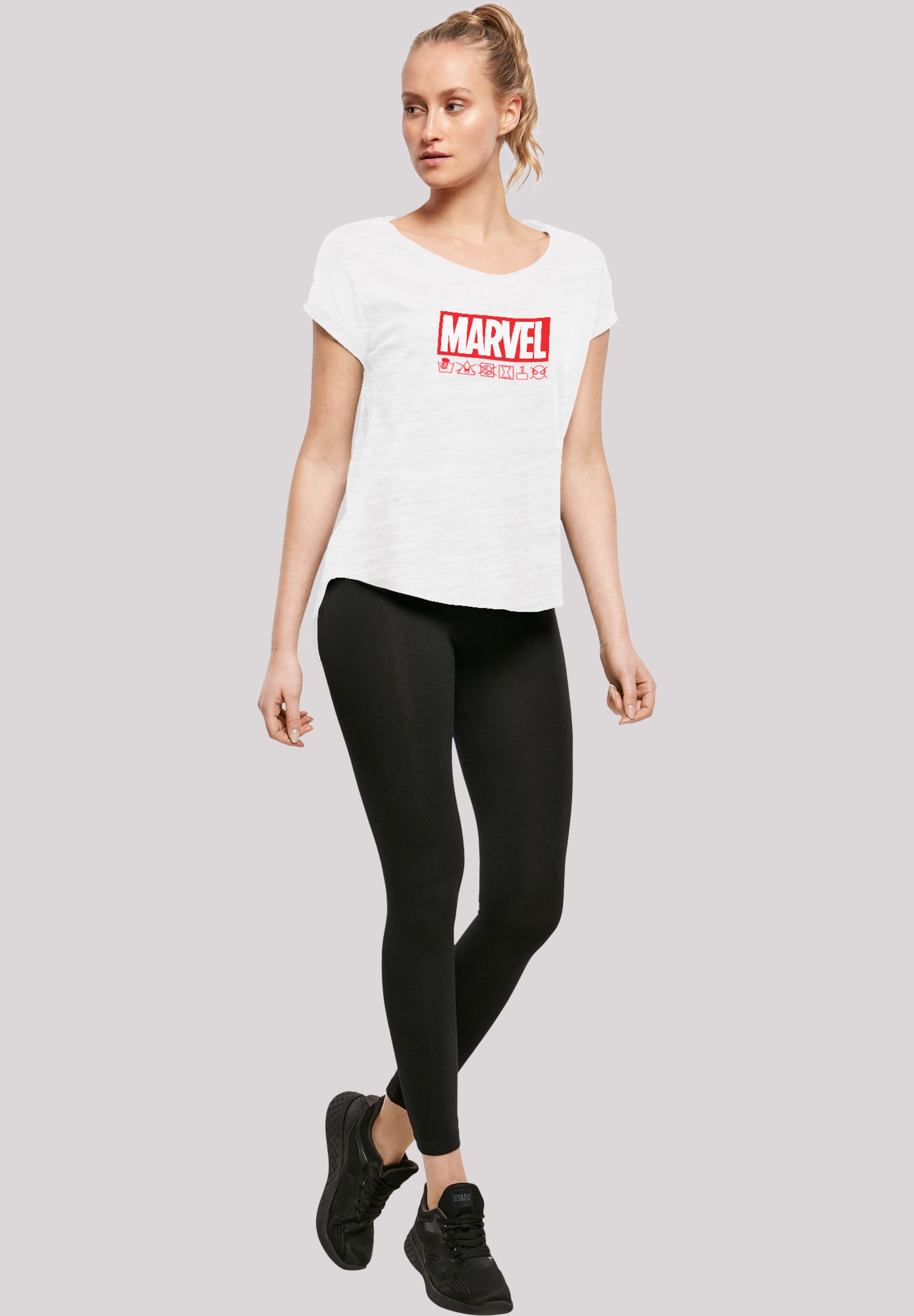 F4NT4STIC T-Shirt »Marvel Logo Waschsymbole«, Print für kaufen | BAUR