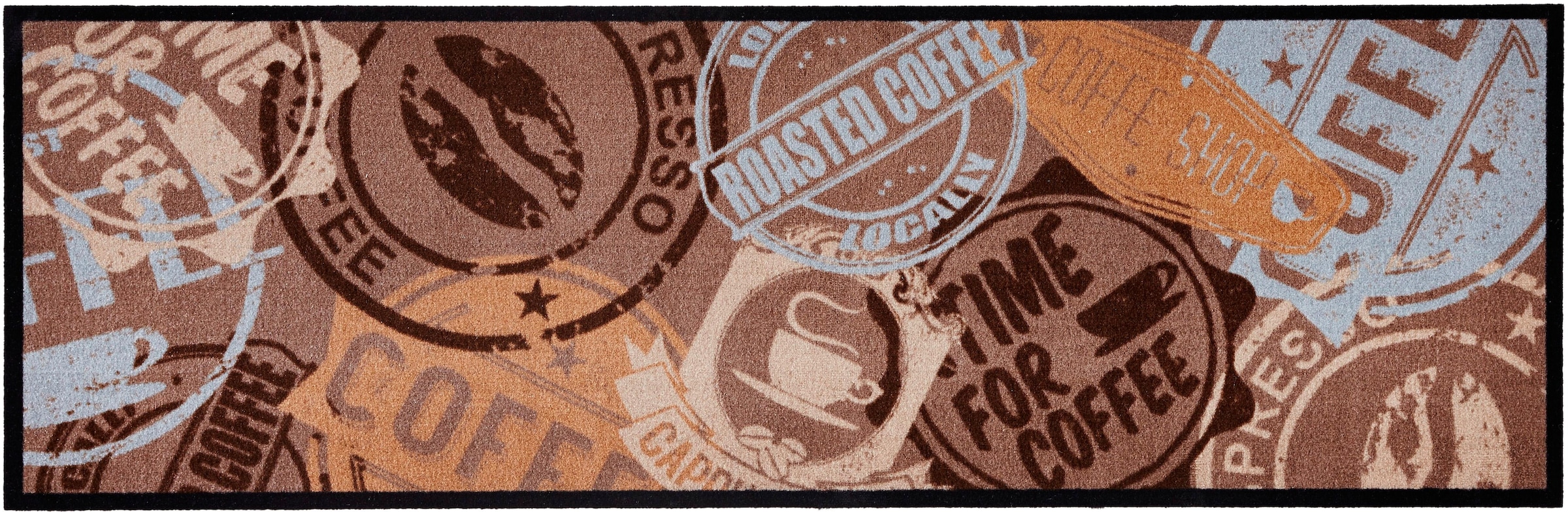 HANSE Home Küchenläufer »Coffee Stamp«, rechteckig, Kurzflor, rutschhemmend,  Waschbar, Kaffee, Strapazierfähig, Küche | BAUR | Läufer
