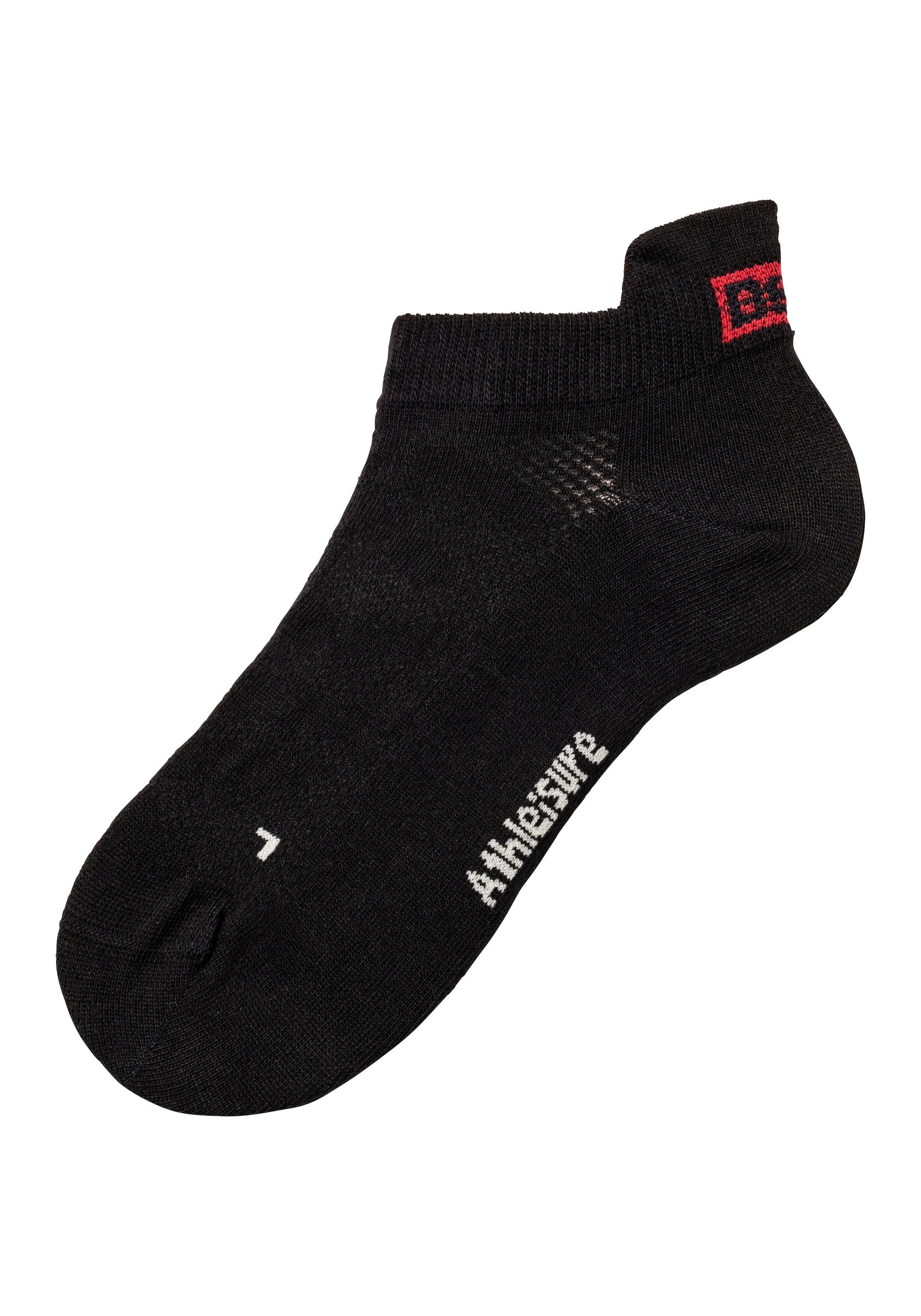 Bench. Sneakersocken, (Packung, 6 Paar), mit Lüftungskanälen in Netzstruktur