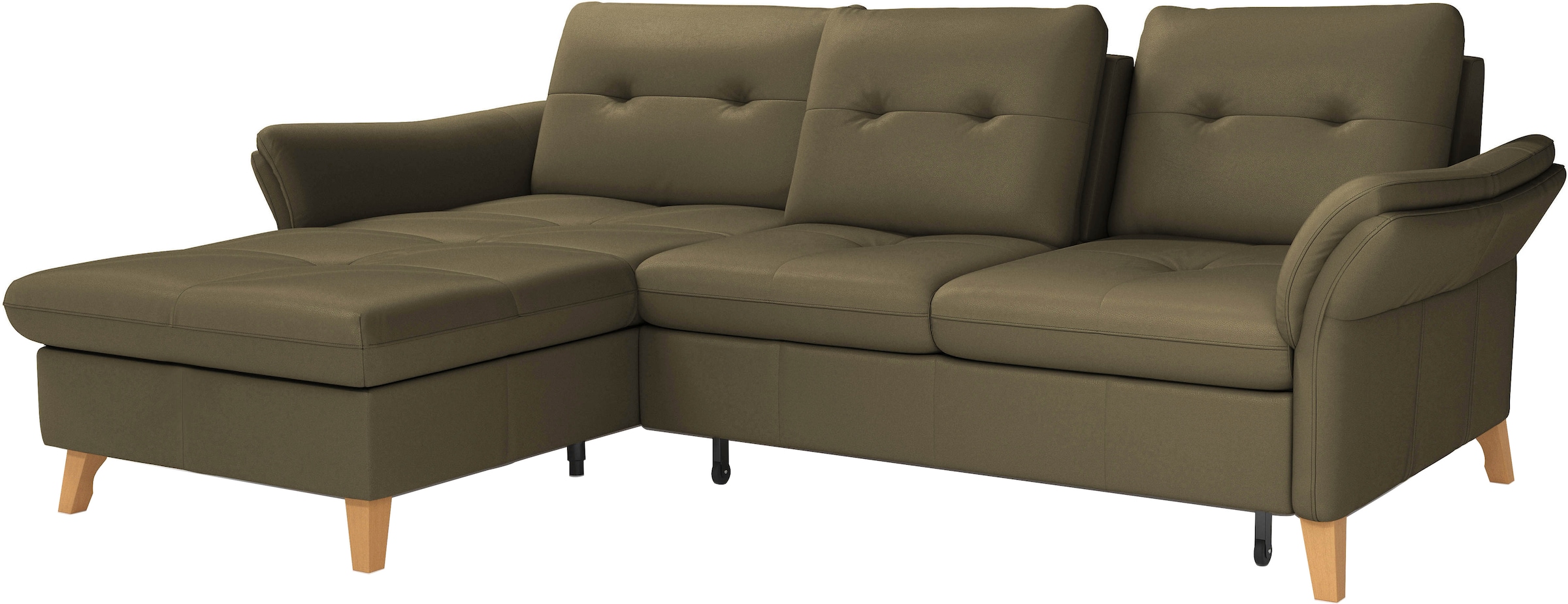 sit&more Ecksofa »Göteborg«, Sitztiefenverstellung und Federkern, wahlweise mit Bettfunktion