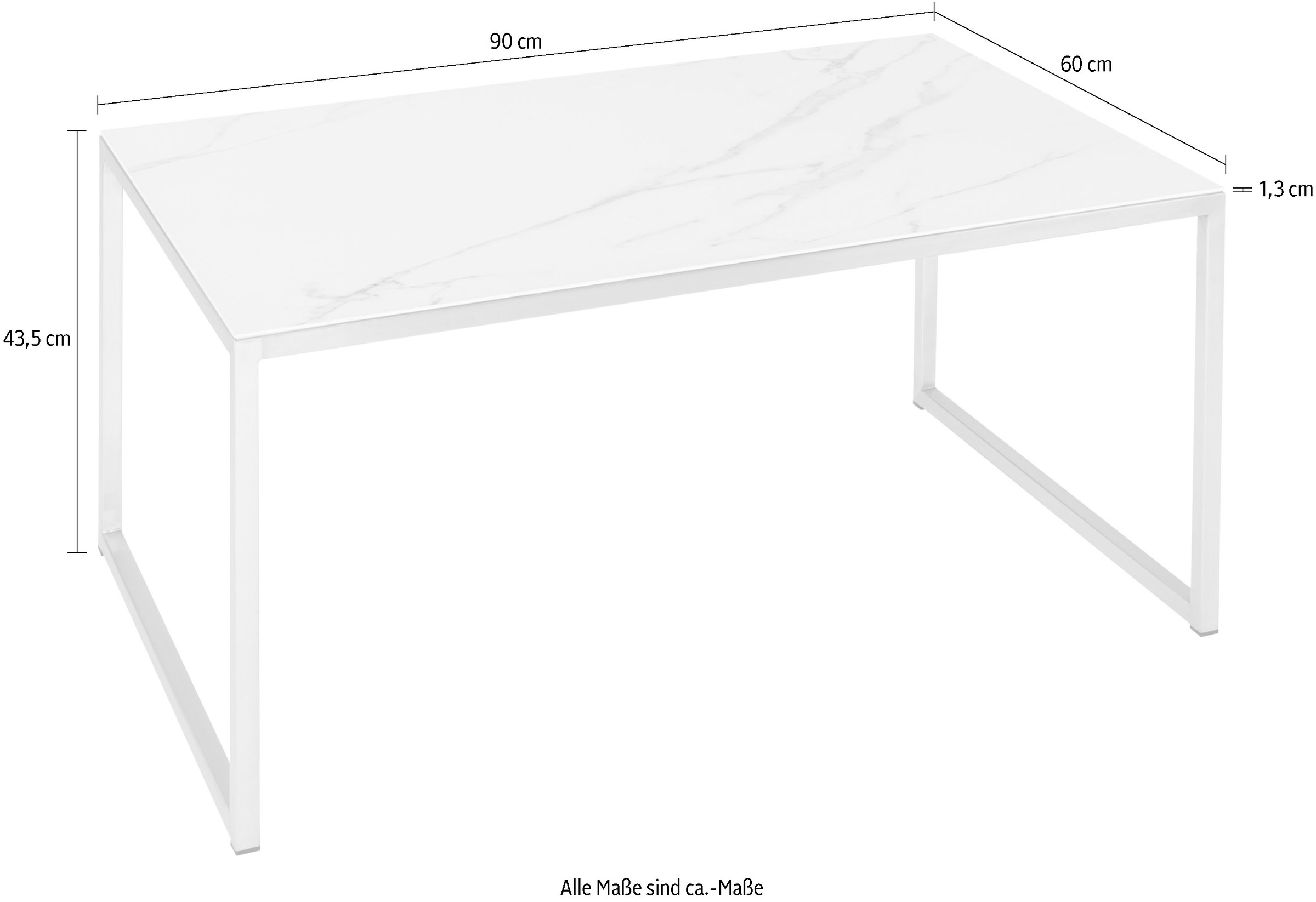 Henke Möbel in | Unikat aus BAUR Couchtisch, jeder kaufen Keramik, Tisch der Musterung ein Tischplatte