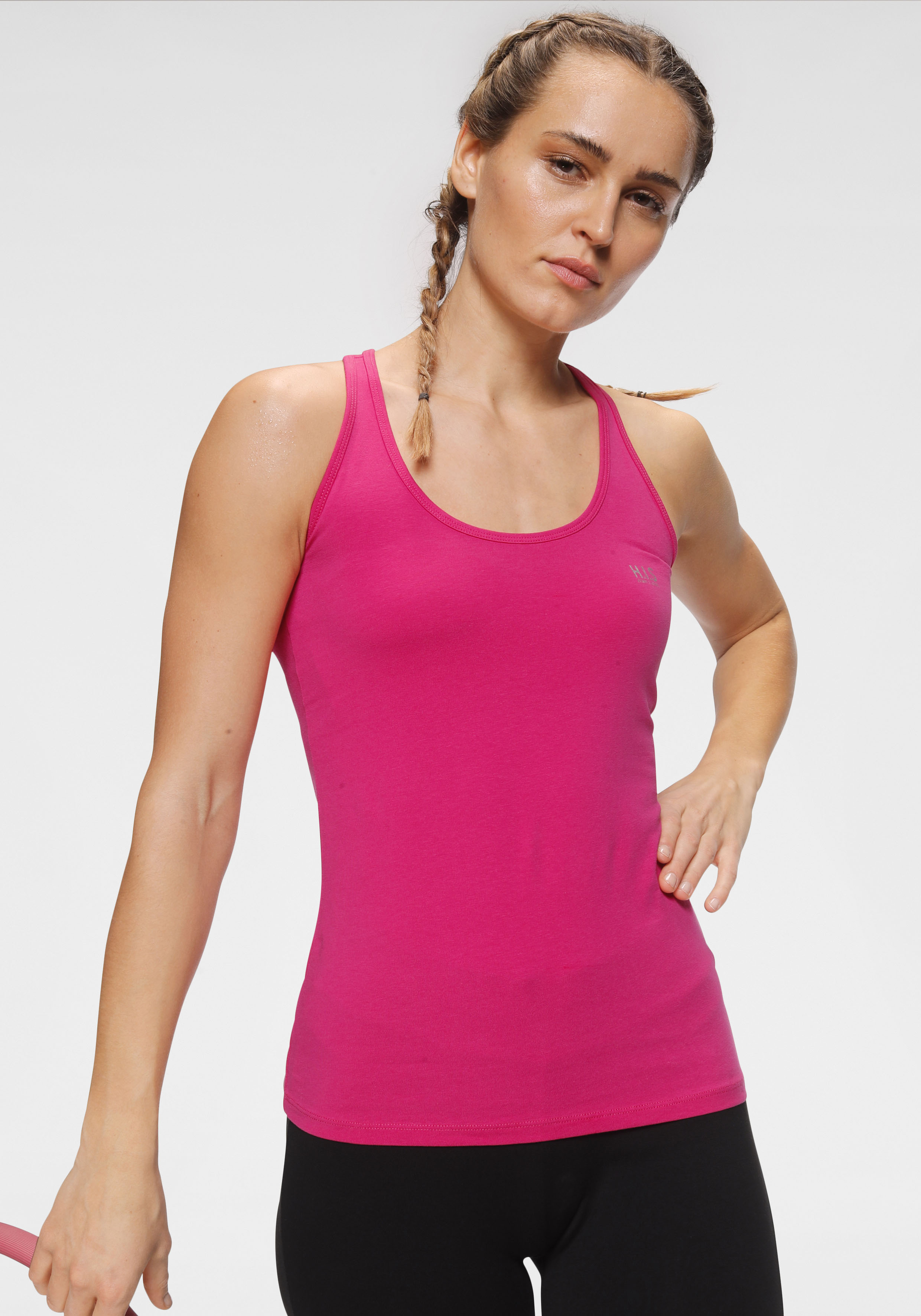 Thumbnail - H.I.S Tanktop Packung, 3er-Pack, Softer Feinripp mit elastischer Baumwolle für hohen Tragekomfort