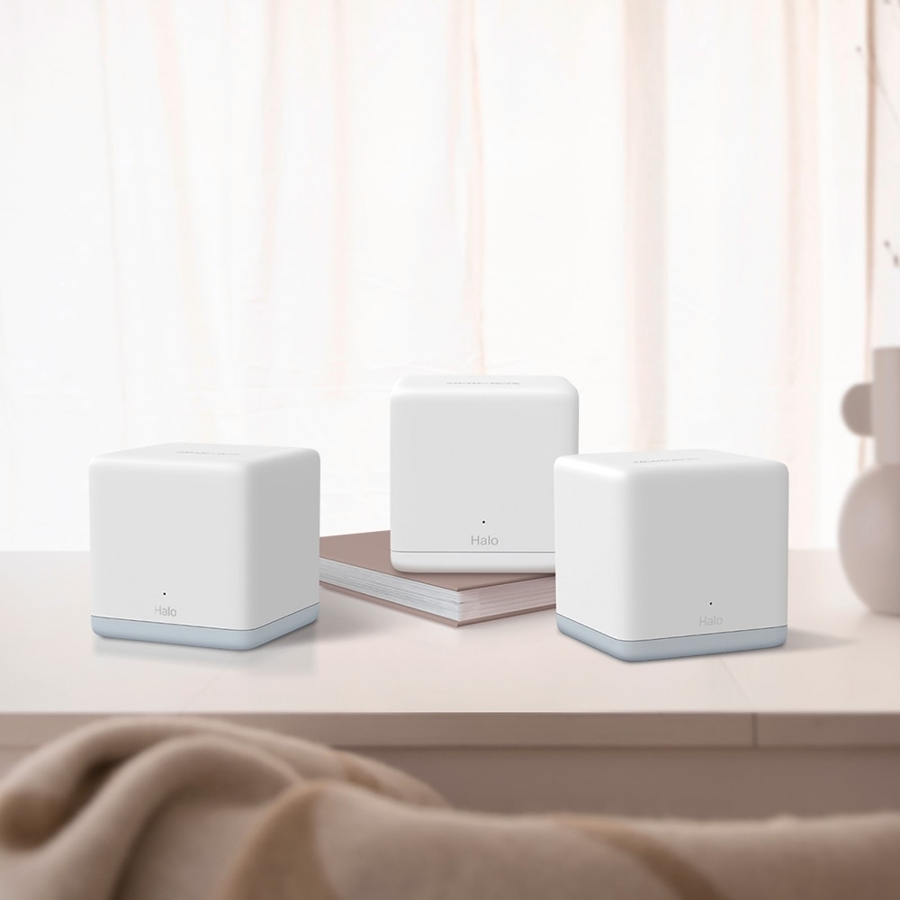 TP-Link WLAN-Router »Mercusys Halo H1200G AC1200 Whole Home Mesh-System Wi-Fi 3er Pack«, (Set, 3x H1200G)
