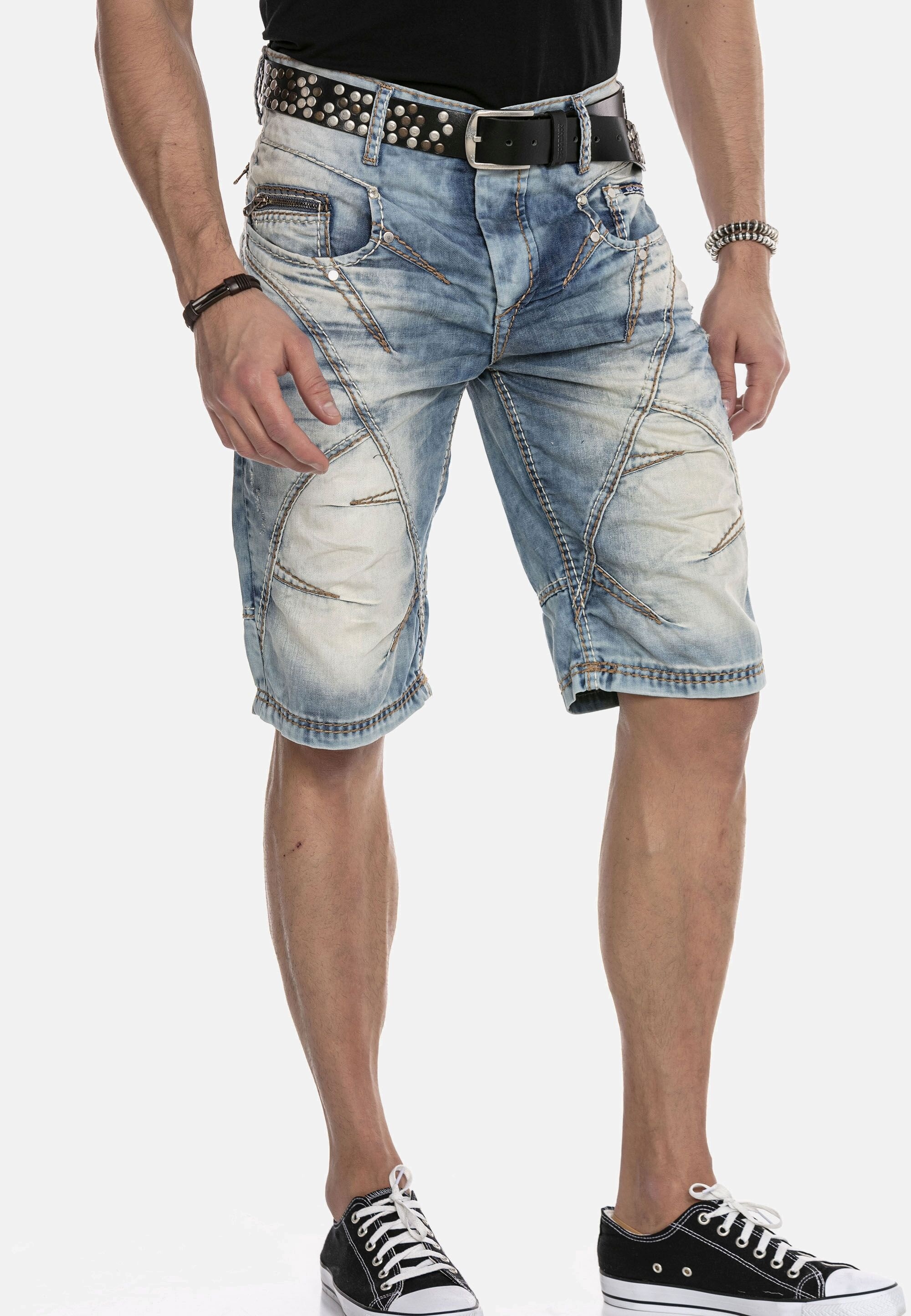 Cipo & Baxx Jeansbermudas »Bermuda & Short«, aus reiner Baumwolle