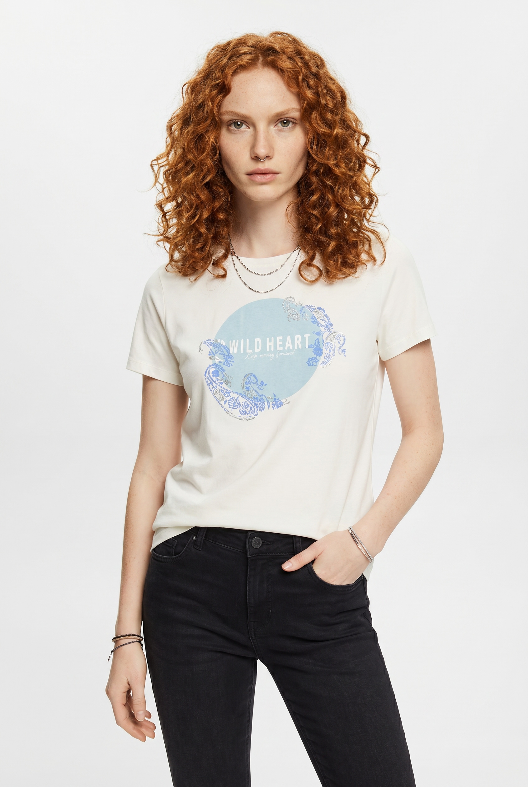 ONLY CARMAKOMA Kurzarmshirt "CARBOOSTERY LIFE SS REG TEE JRS BS"