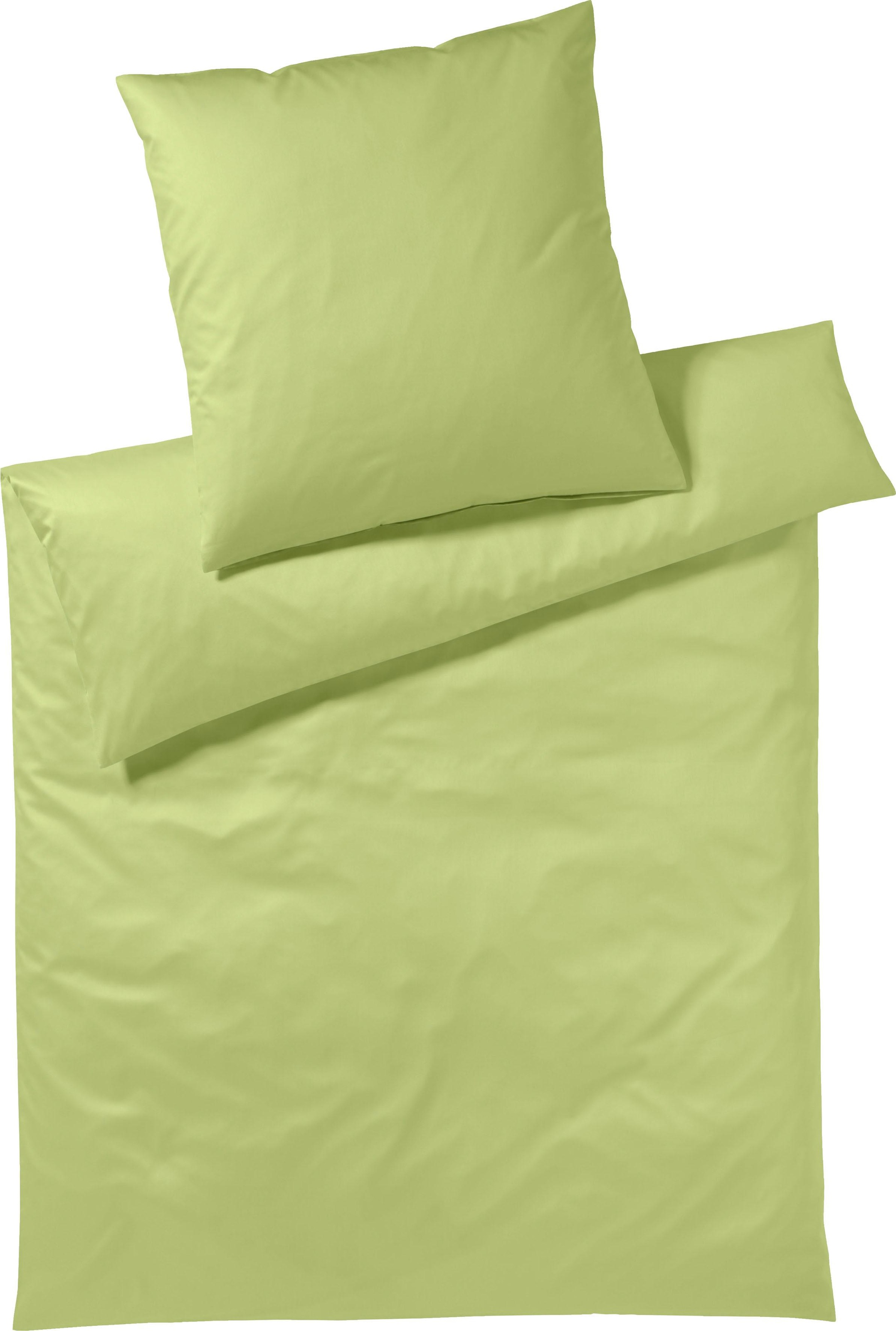 Yes for Bed Bettwäsche "Pure & Simple Uni in Gr. 135x200, 155x220 oder 200x200 cm" 3 Stk. Bettwäsche aus Baumwolle, zeitlose Bettwäsche mit seidigem Glanz