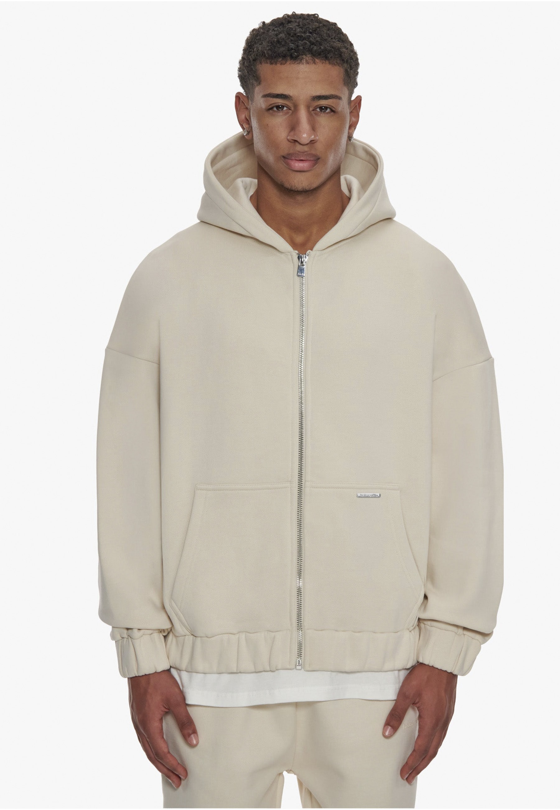 Dropsize Sweatjacke »Dropsize Herren Super Heavy Blank Zip-Hoodie«