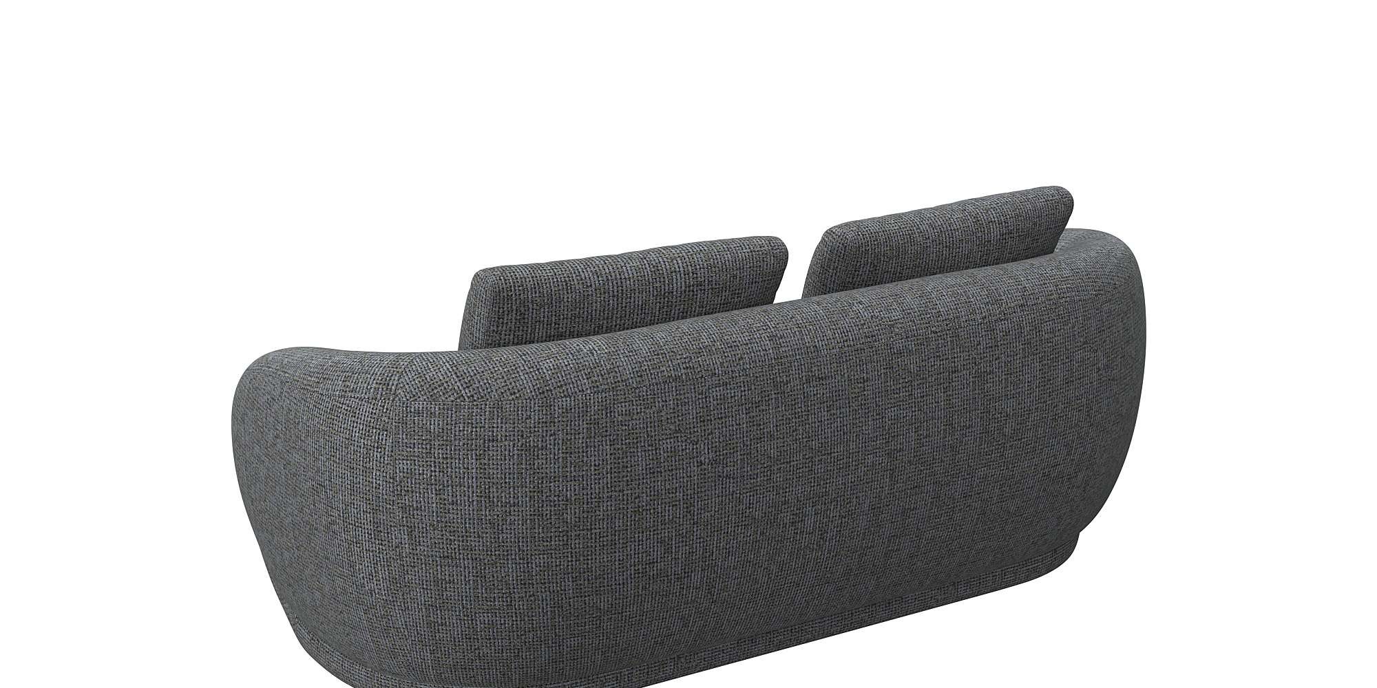 FLEXLUX 2,5-Sitzer »Torino, rund, Couch, Loveseat,«, Modernes, organisches Sofa-Design, Kaltschaum, Wellenunterfederung
