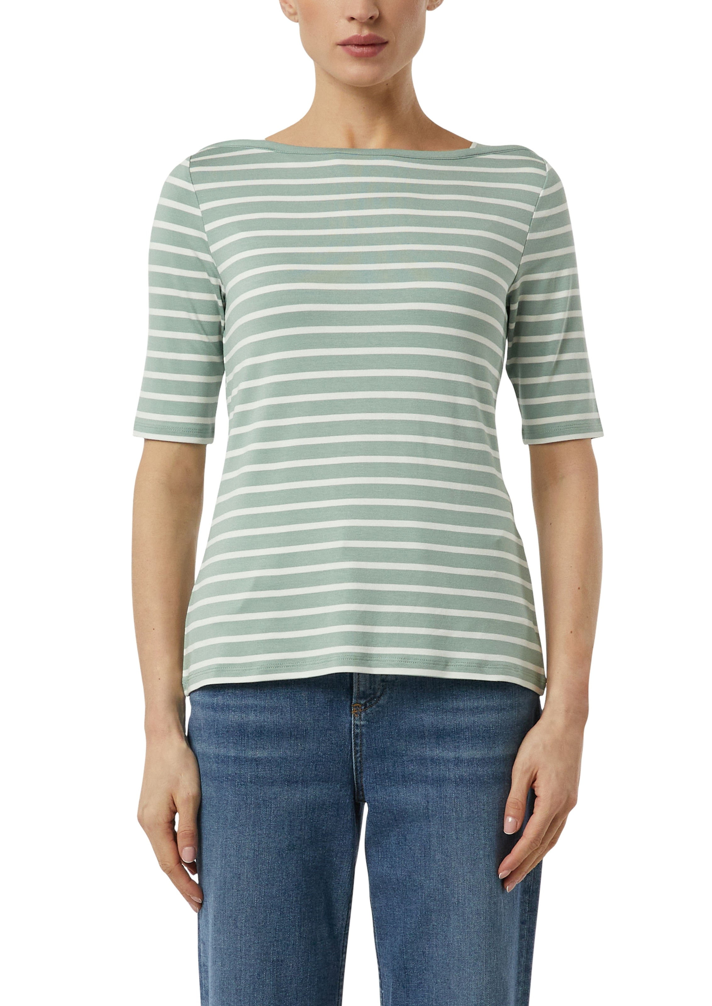 Comma T-Shirt im Streifen-Look günstig online kaufen