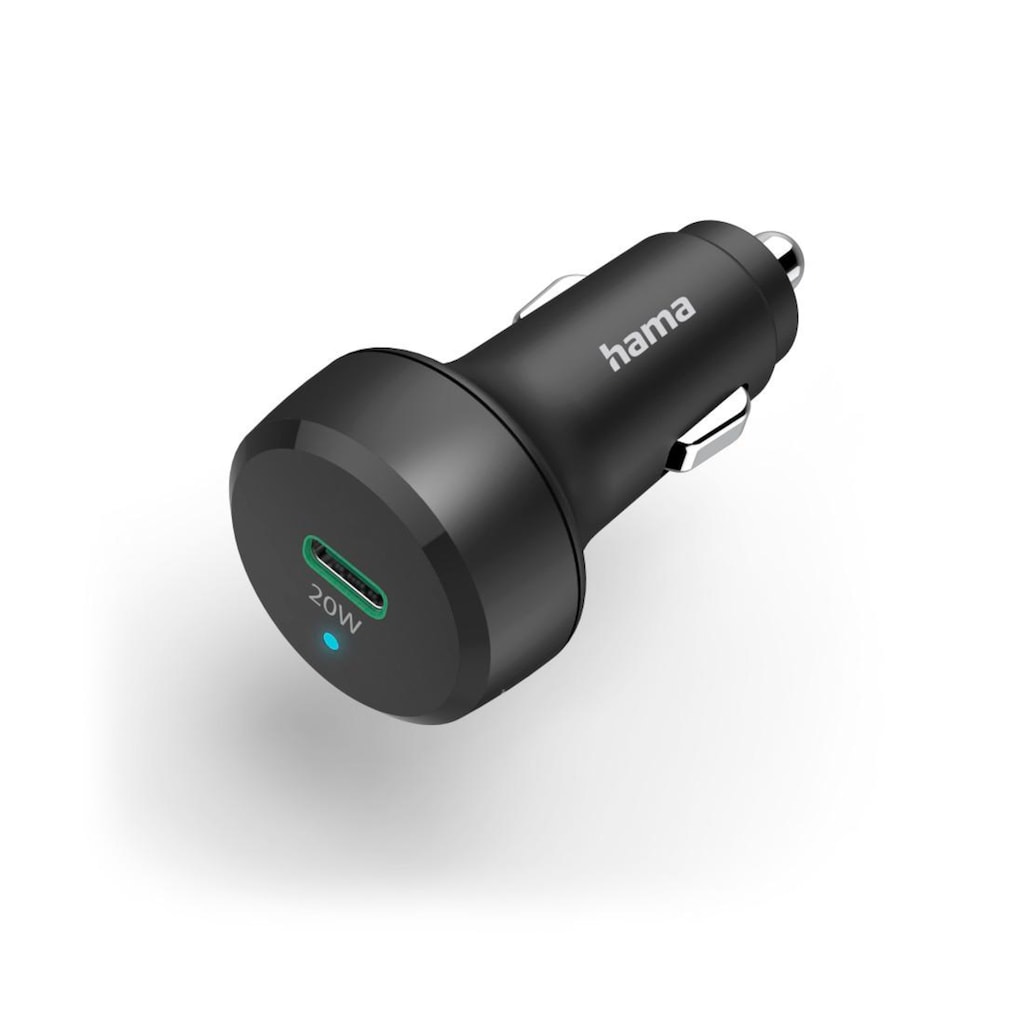 Hama USB-Ladegerät »Auto-Schnellladegerät, USB-C, Power Delivery (PD)/Qualcomm®, 20 W«