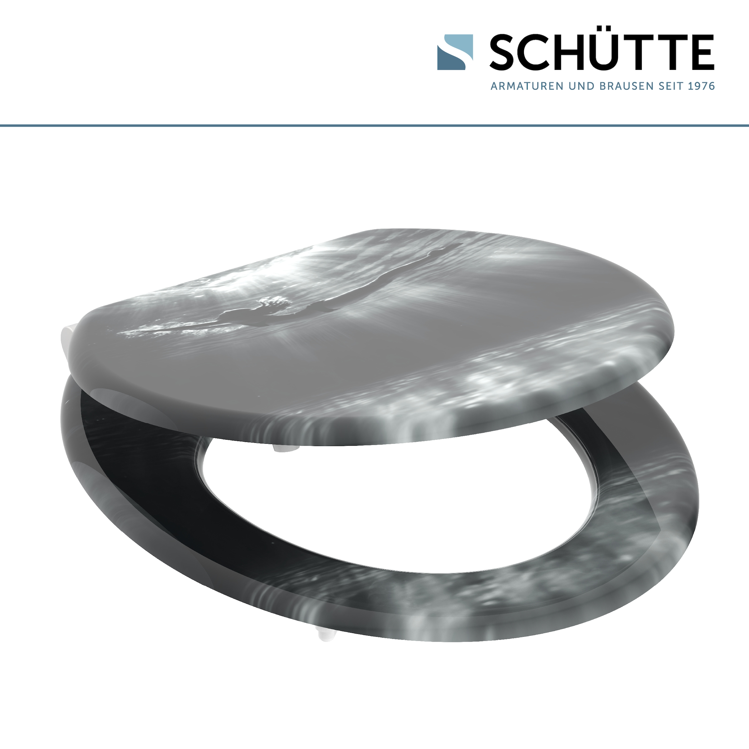 Schütte WC-Sitz »DEEP DIVE«, aus MDF mit Absenkautomatik, kratzfest und bruchsicher