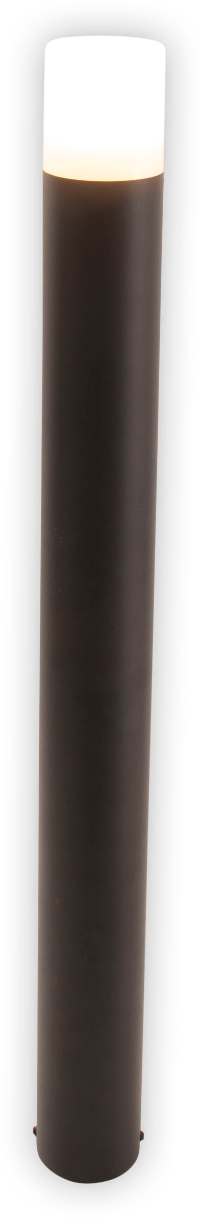 näve Sockelleuchte »Torcia«, 1 flammig, Leuchtmittel E27 | ohne Leuchtmittel, Aluminium schwarz 1 x E27 exkl. Leuchtmittel IP44 Höhe 80cm