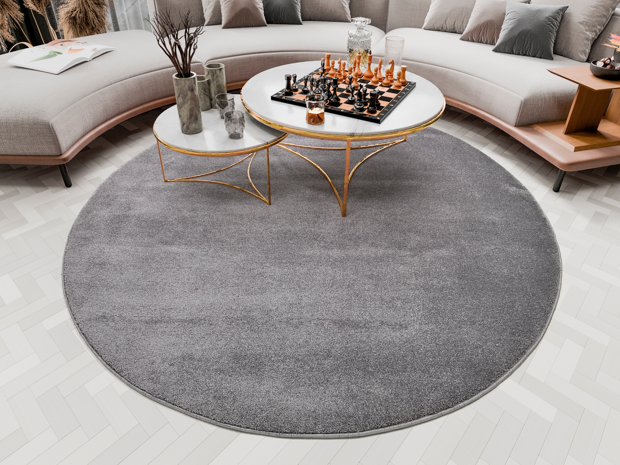 OCI DIE TEPPICHMARKE "BELLEVUE, auch als Läufer und in Rund" rund 20 mm Höhe hochwertiger dichter Hochflor, Shaggy, Langflor, Wohnzimmer