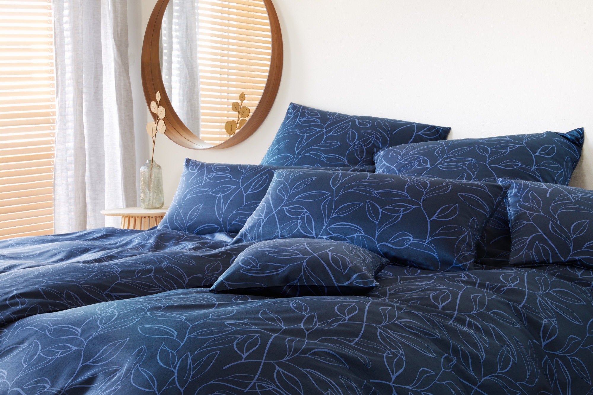 Elegante Bettwäsche "Floral" 2 Stk. angenehmes Hautgefühl günstig online kaufen