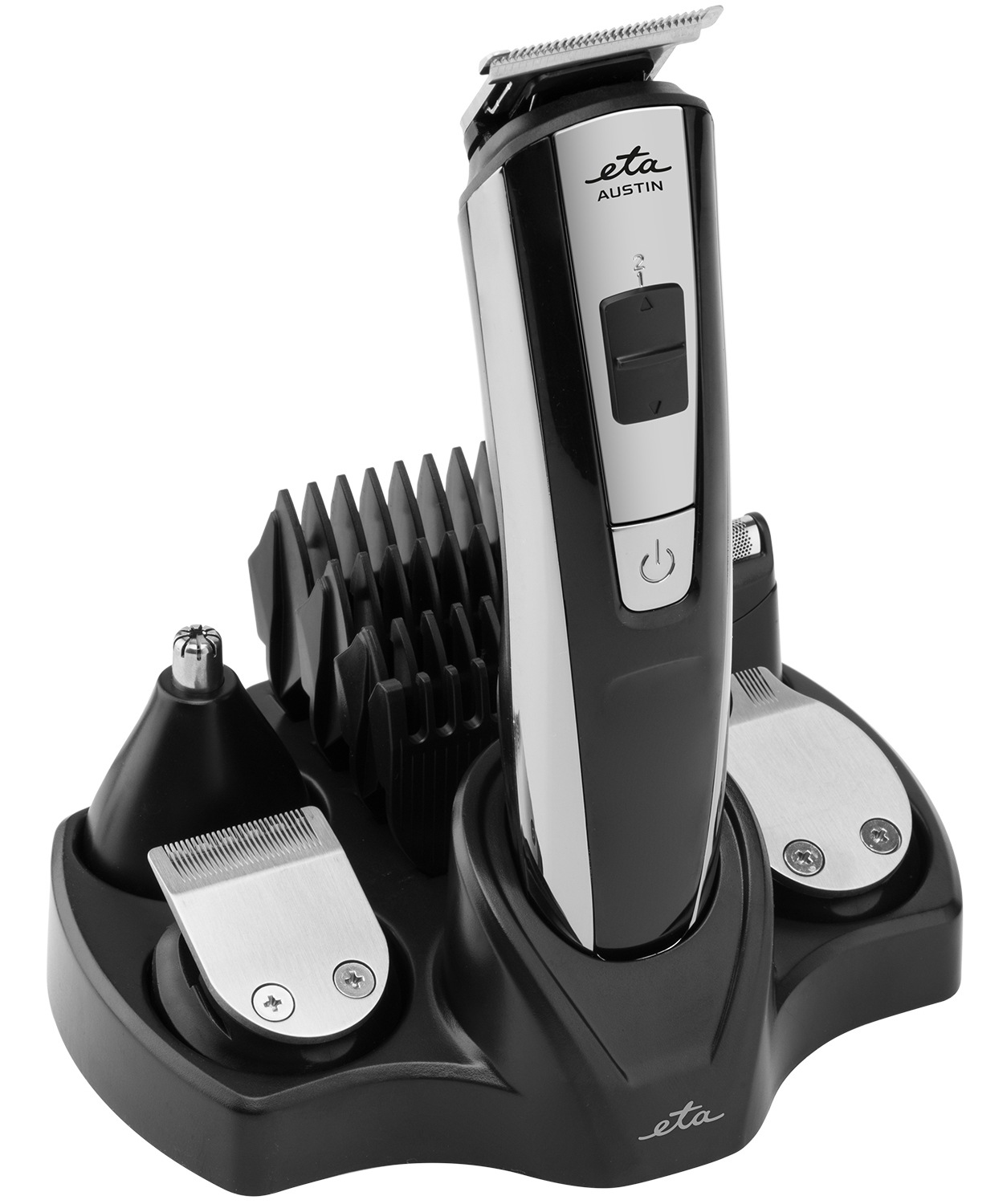 Thumbnail - eta Haarschneider "ETA834590000" 5 Aufsätze Schnelle Aufladung, 5 in 1, fast 2m Kabel, Titan-Keramik-Klinge