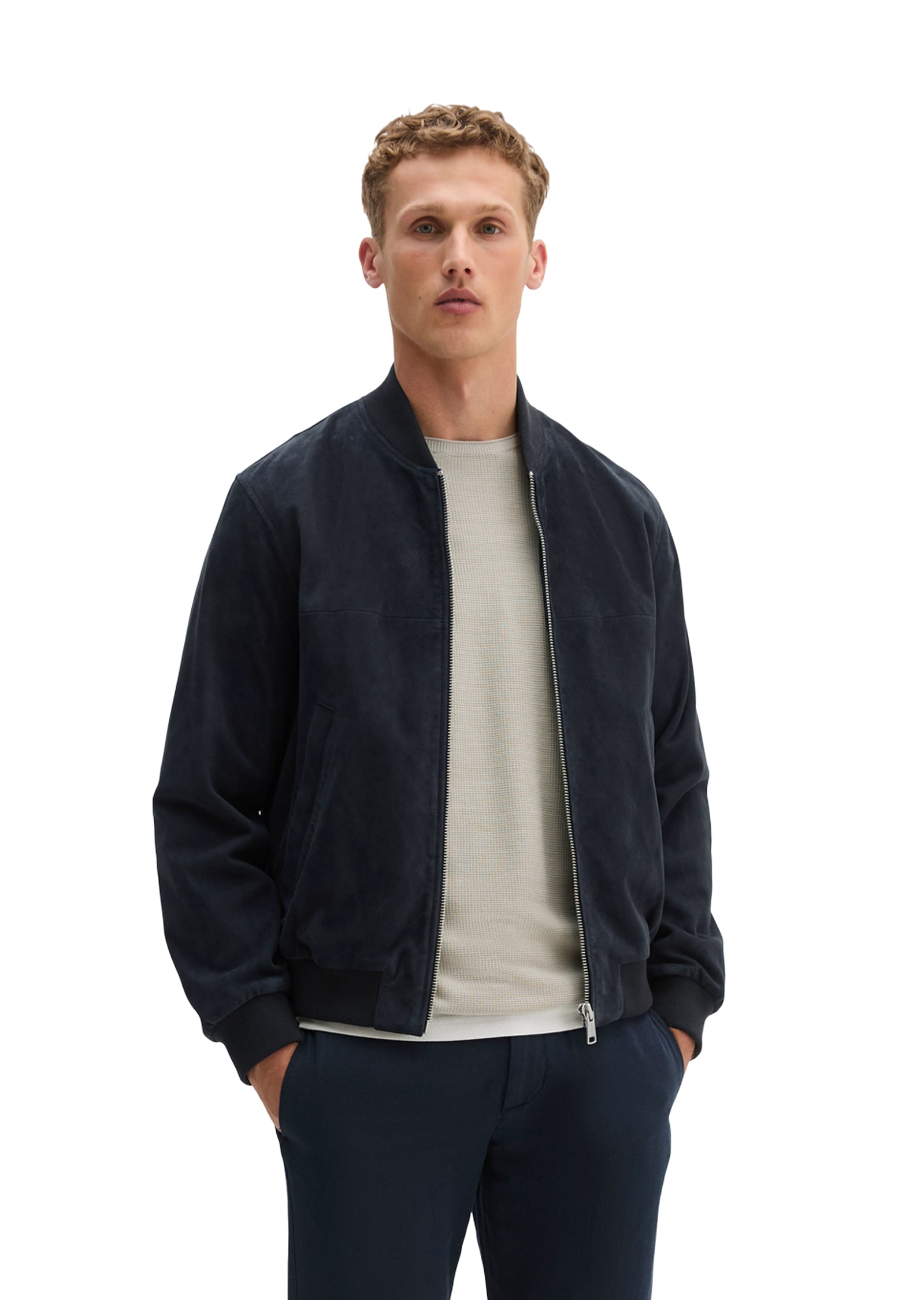 Marc OPolo Lederjacke regular aus geschmeidigem Ziegenleder