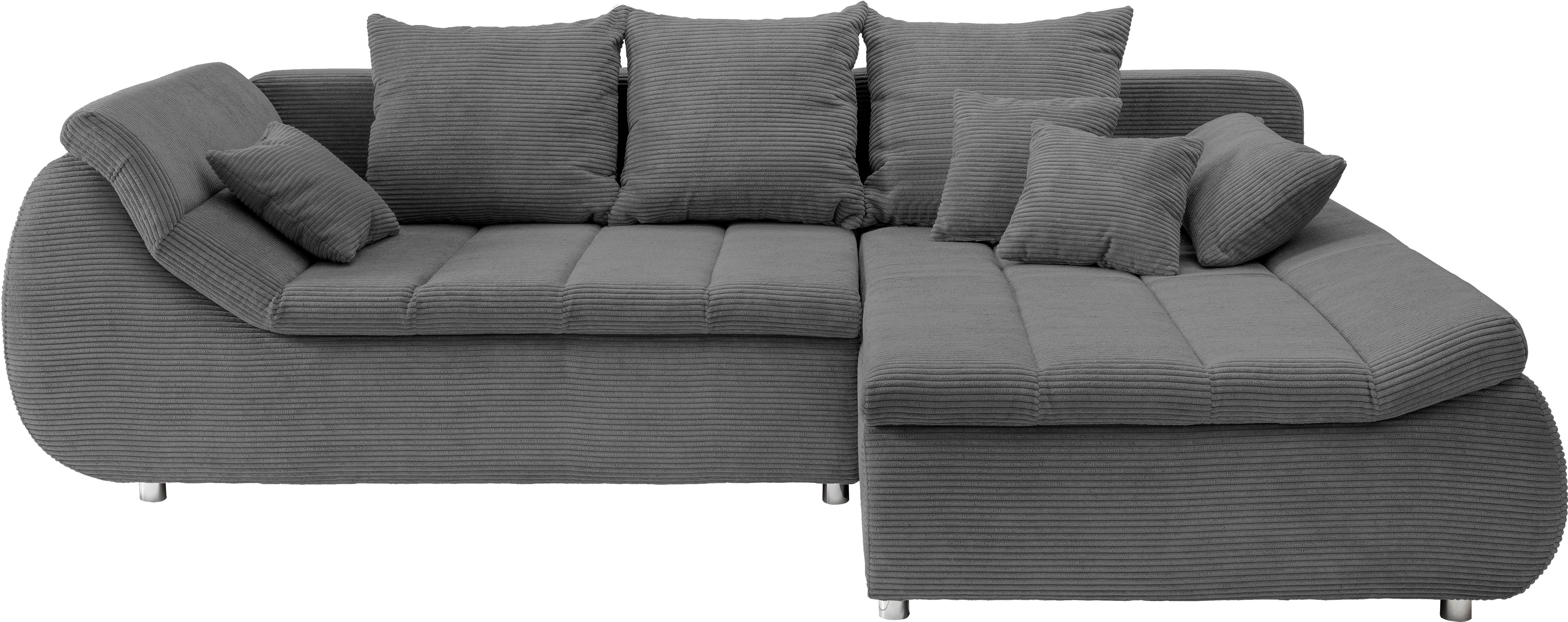 Thumbnail - INOSIGN Ecksofa "Imola elegant und bequem, aktuelle Steppung im Sitz, L-Form", wahlweise mit Bettfunktion