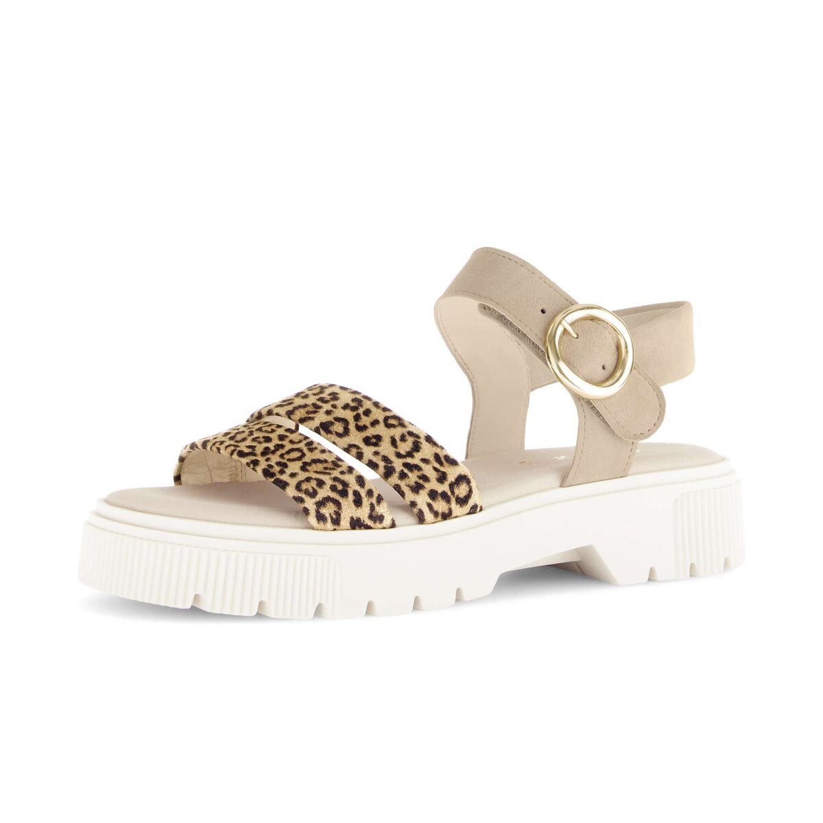 GABOR Damen Riemchensandale "Riemchensandale", Gr. 39beige, Schuhe