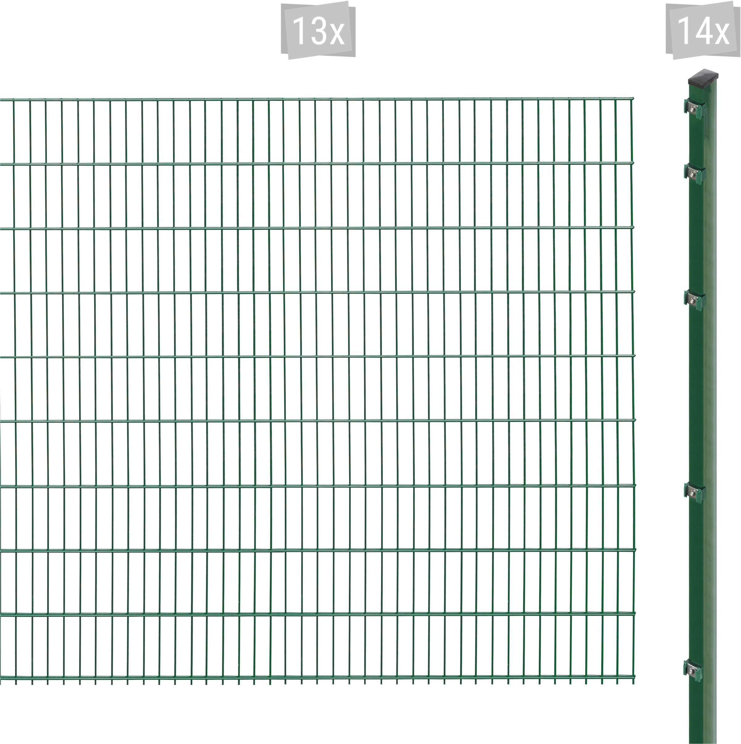 Arvotec Doppelstabmattenzaun "EXCLUSIVE 183 zum Einbetonieren", Zaunhöhe 183 cm, Zaunlänge 2 - 60 m