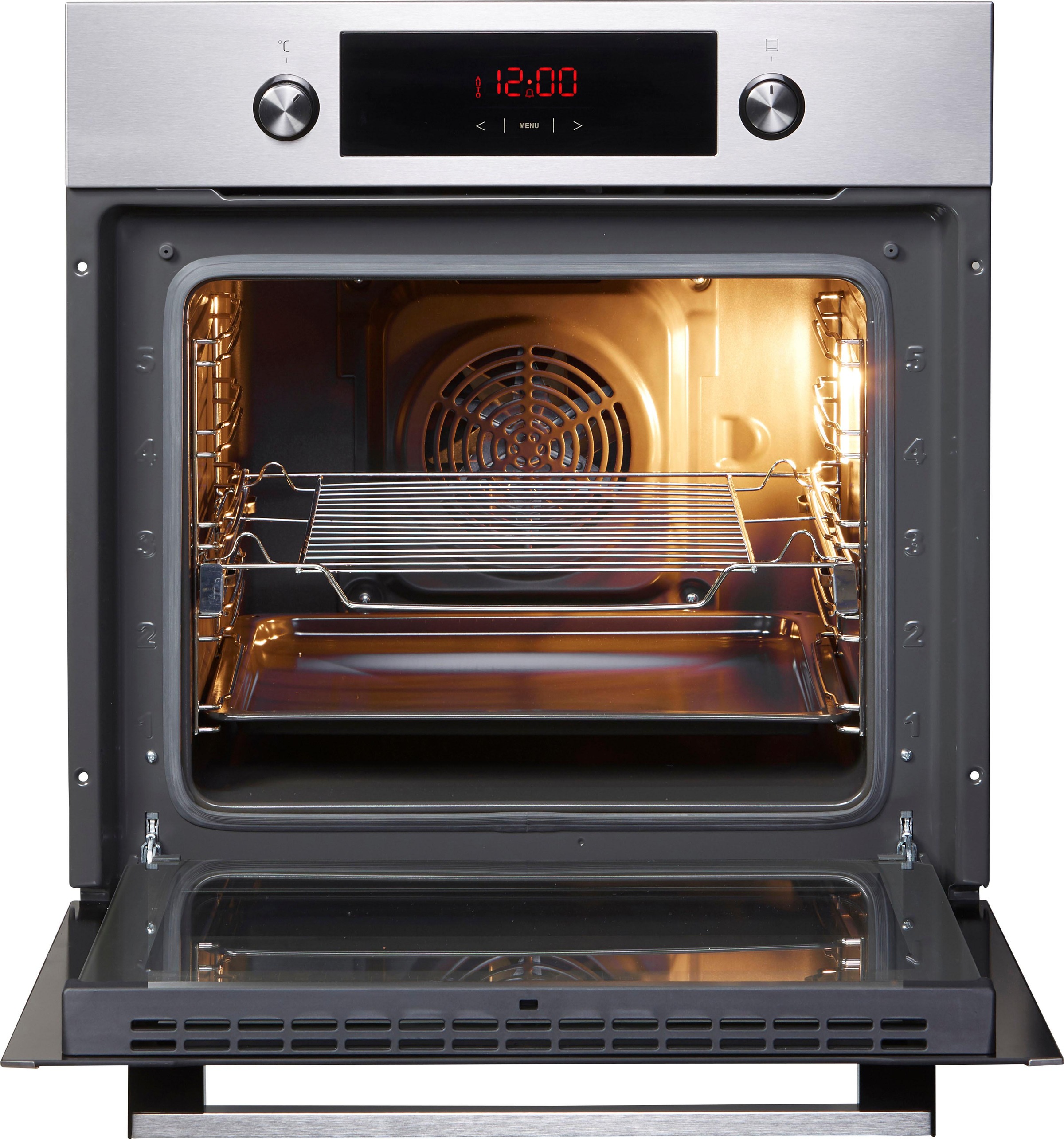 AMICA Einbaubackofen "EB 944 100 E", Energieeffizienz: A (A+++-D), silber (silberfarben), B:59,5cm H:59,5cm T:57,5cm, Backöfen, Einfach sauber, sicher und flexibel für den täglichen Backgenuss, Einbaubackofen 3