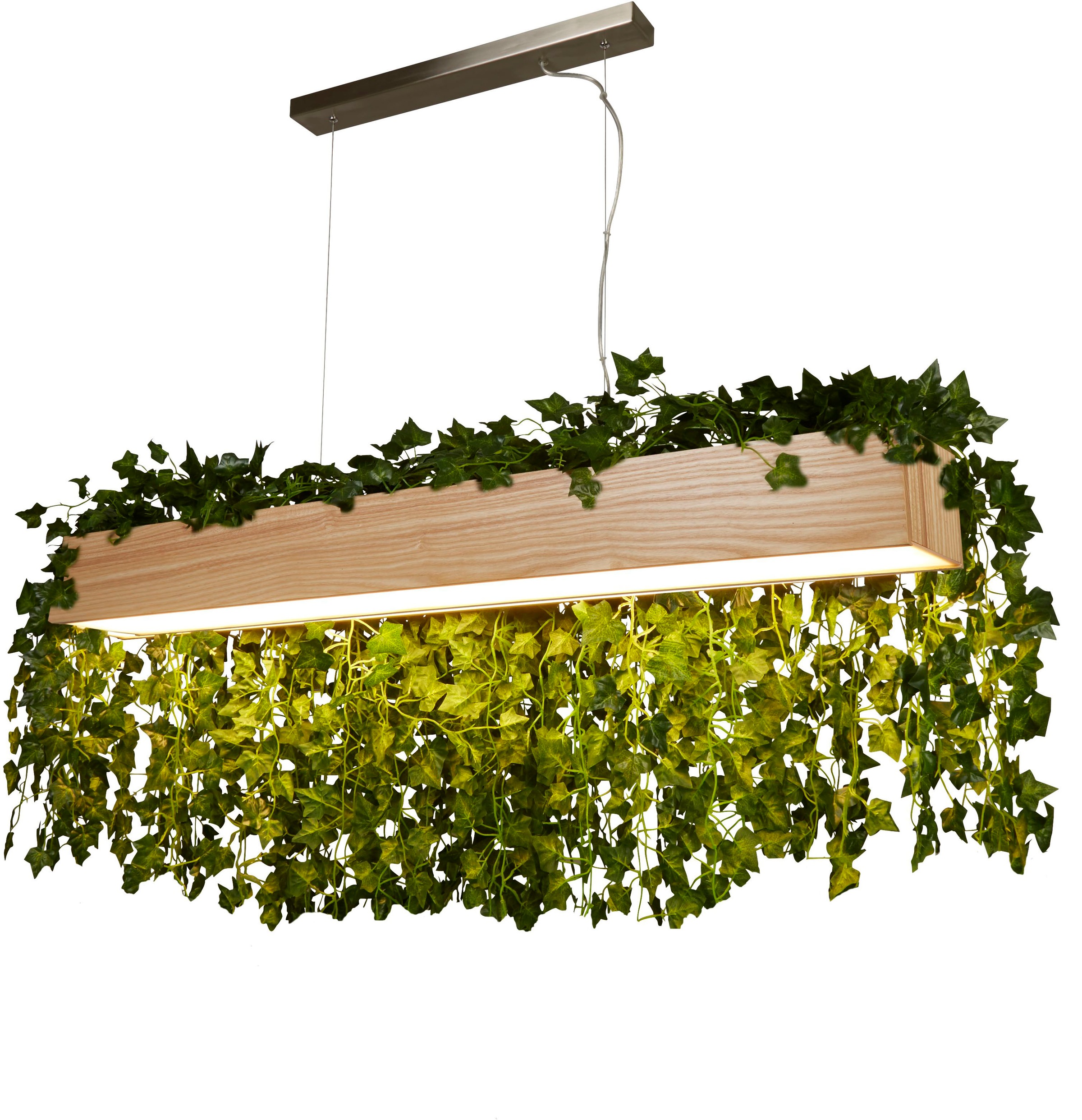 Searchlight LED-Hängeleuchte »Hängeleuchte Ash, 1-flammig«, 1 flammig, Leuchtmittel LED-Modul | LED fest integriert, Echtholz