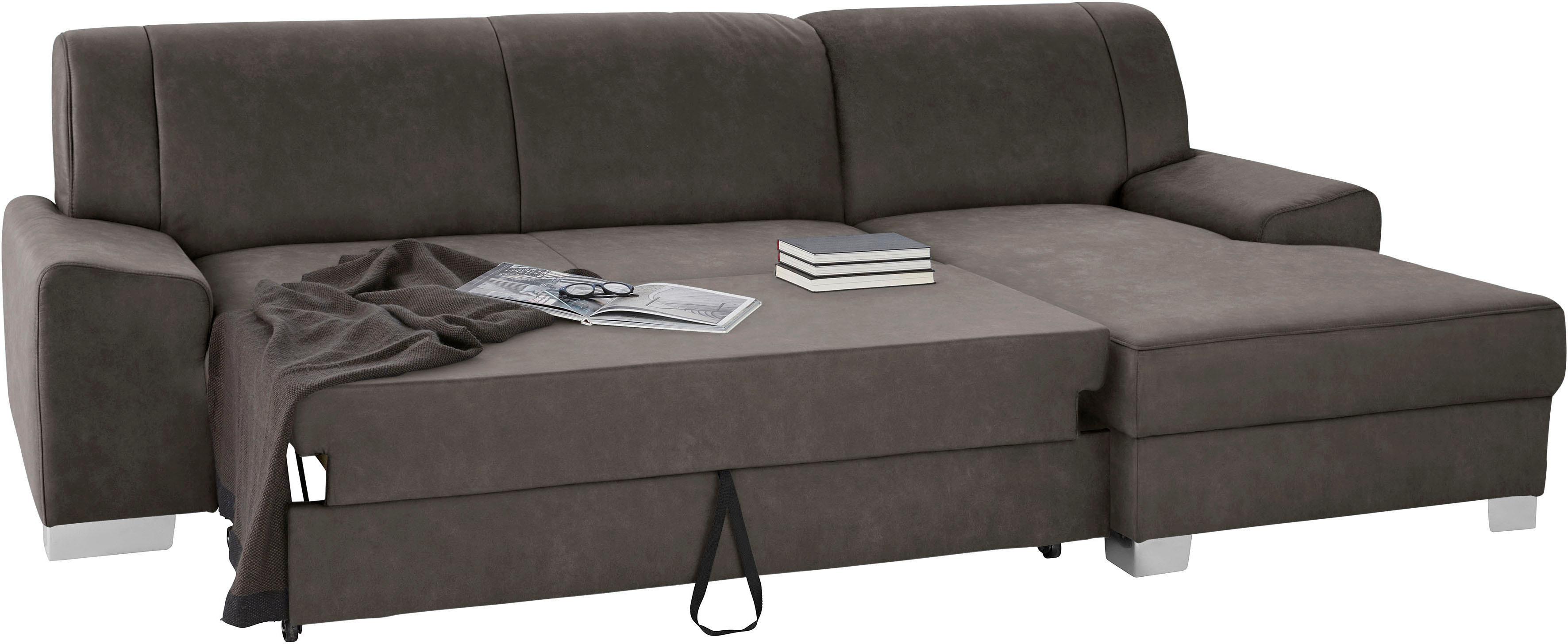 Thumbnail - DOMO collection Ecksofa "Anzio L-Form, whlw. Bettfunktion, Federkern, hochwertig, Breite 271 cm" Mit Bettfunktion, Recam...