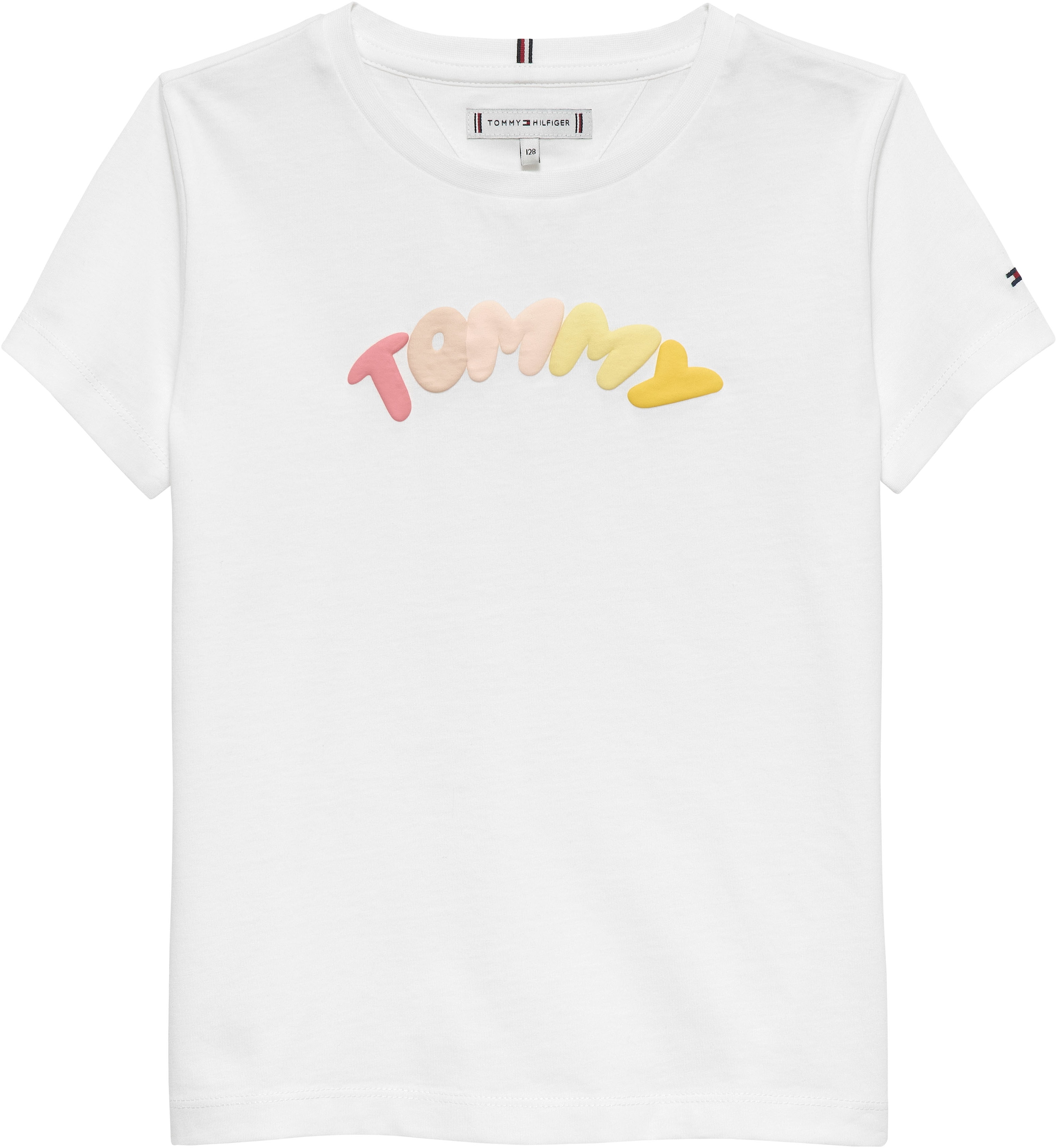 Tommy Hilfiger T-Shirt »TOMMY PUFF PRINT TEE SS« Kinder bis 16 Jahre, regular fit