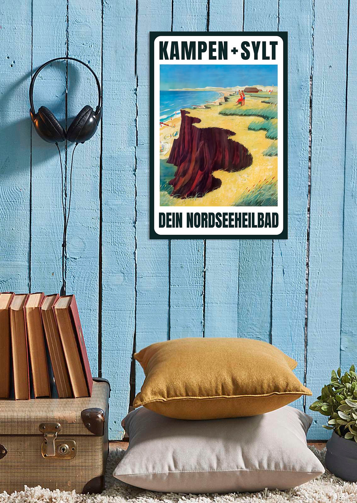 queence Metallbild »Dein Nordseeheilbad« Schri...