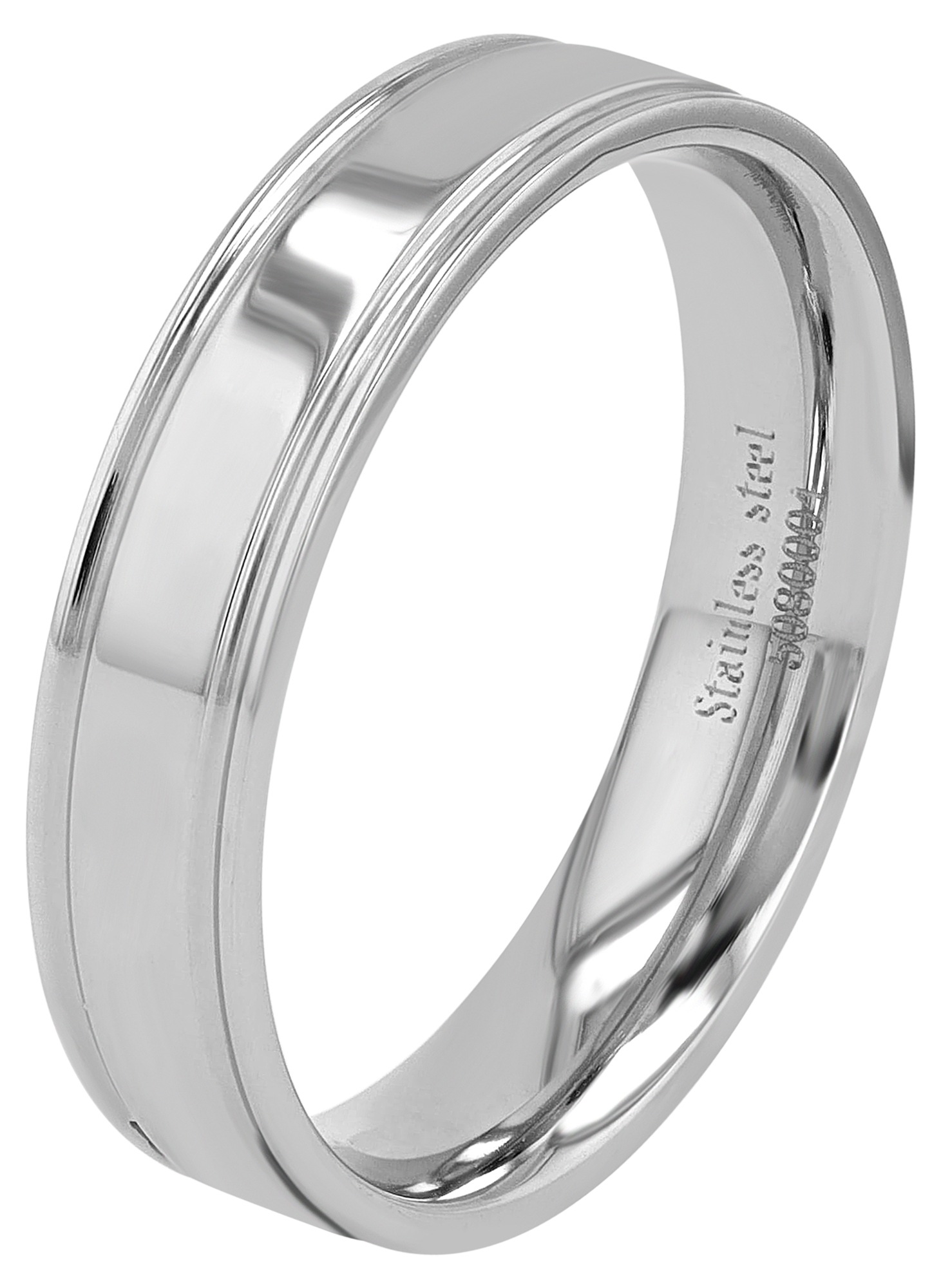Adelia´s Fingerring »Herren Ring aus Edelstahl«