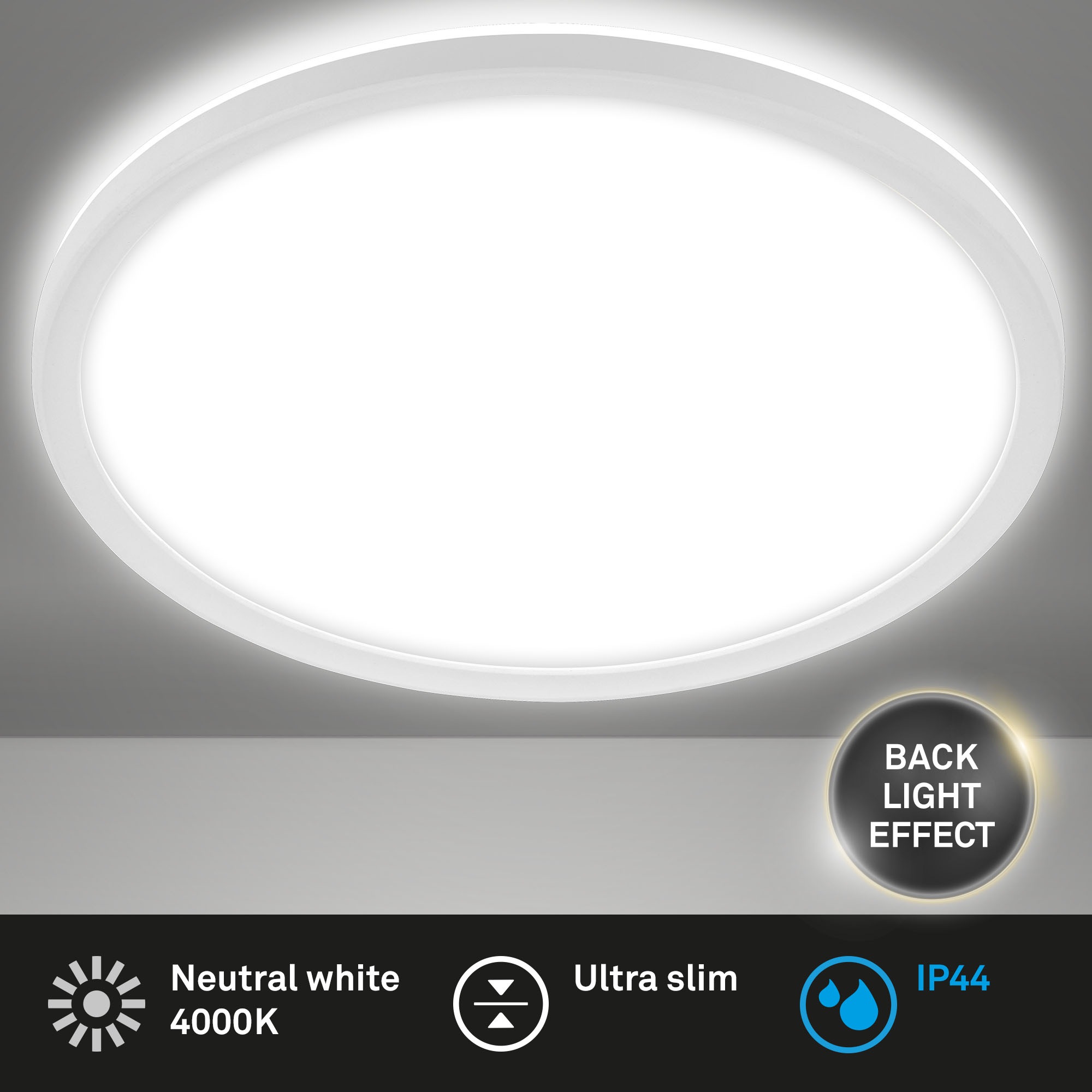 Briloner Leuchten Bad LED Deckenleuchte »SLIM DRIP«, Schutzklasse IP44, 22 Watt LED Platine