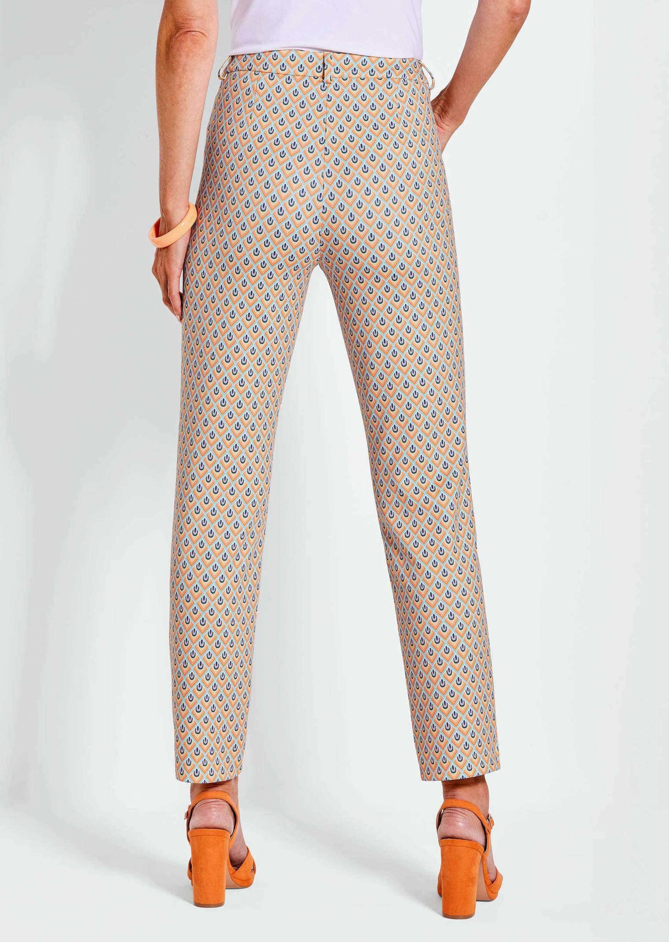 GOLDNER 2-in-1-Hose »Kurzgröße Elegante Hose LOUISA mit Muster«