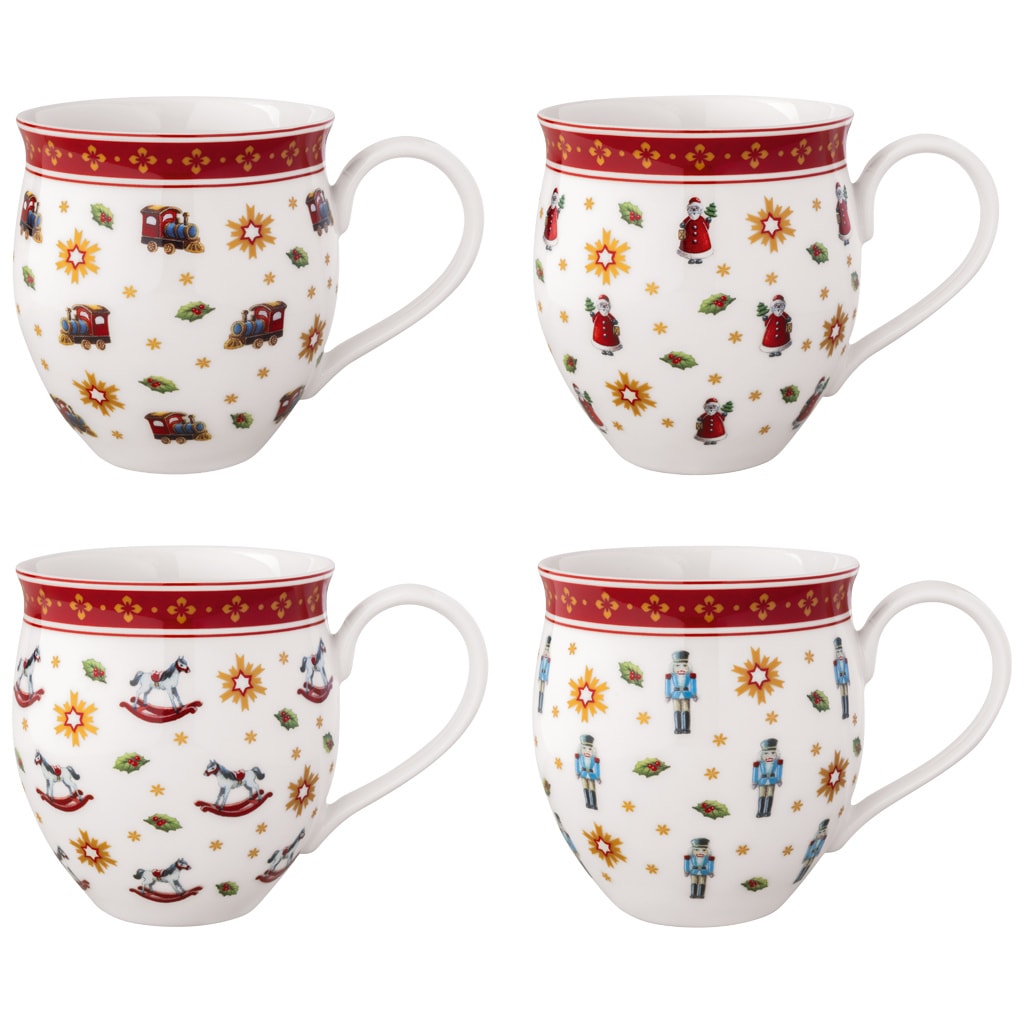 Villeroy & Boch Becher "Jubiläums-Becher Toys Delight 390 ml 4er Set bunt" Handwäsche wird empfohlen