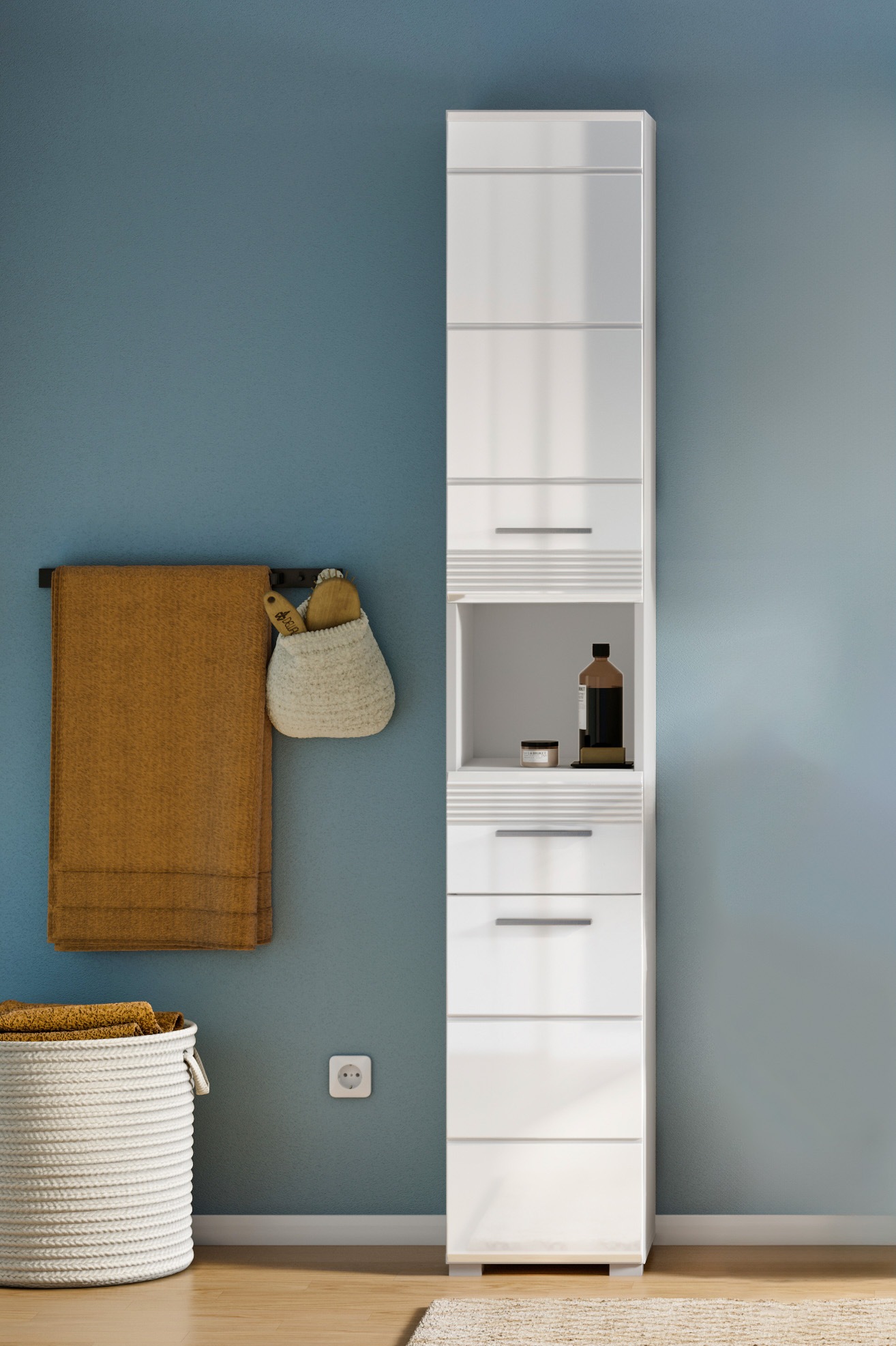 Home affaire Hochschrank "Malmö, Breite 30 cm, 2 Türen, 1 Schubkasten, 1 of günstig online kaufen